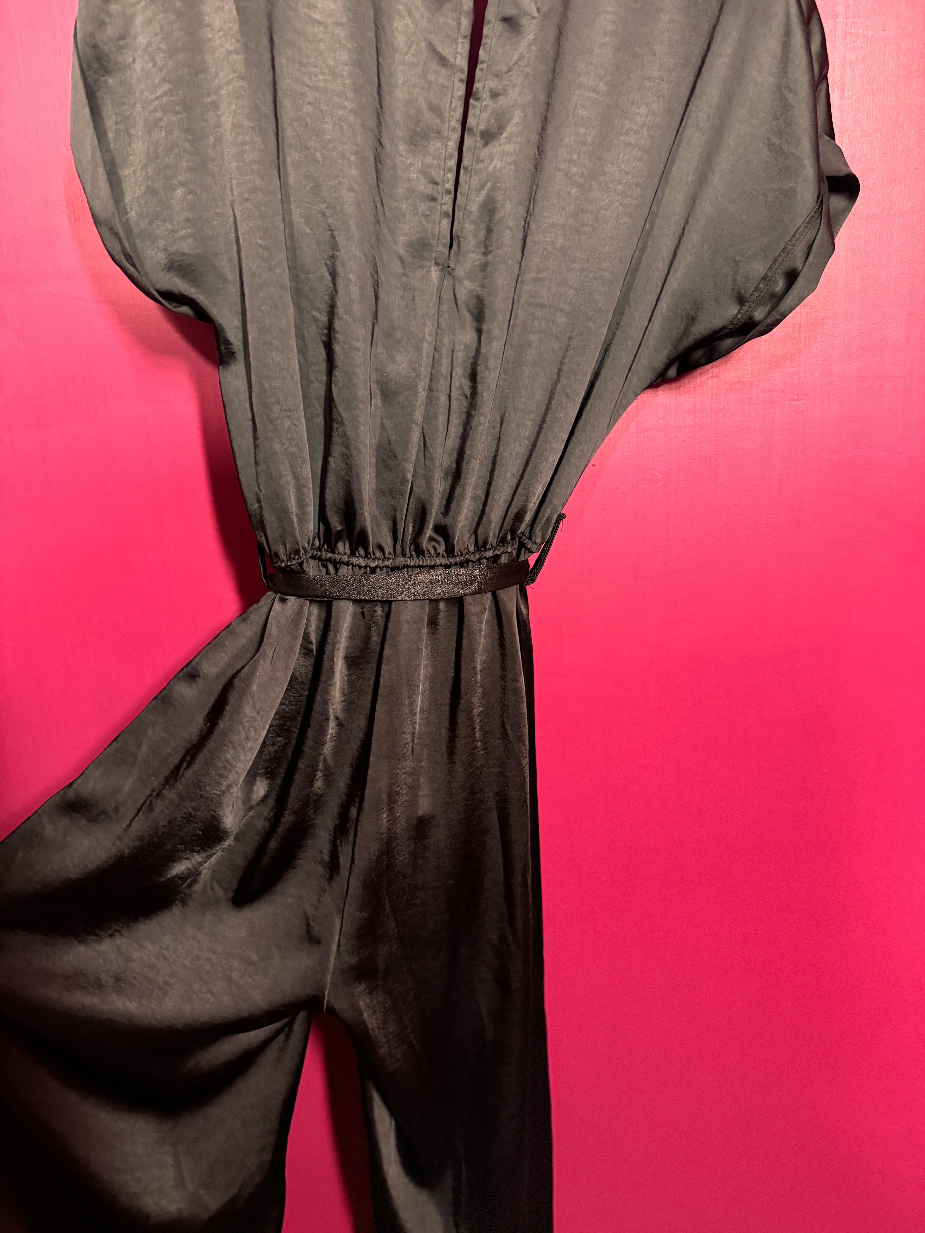 Combinaison à manches courtes noire