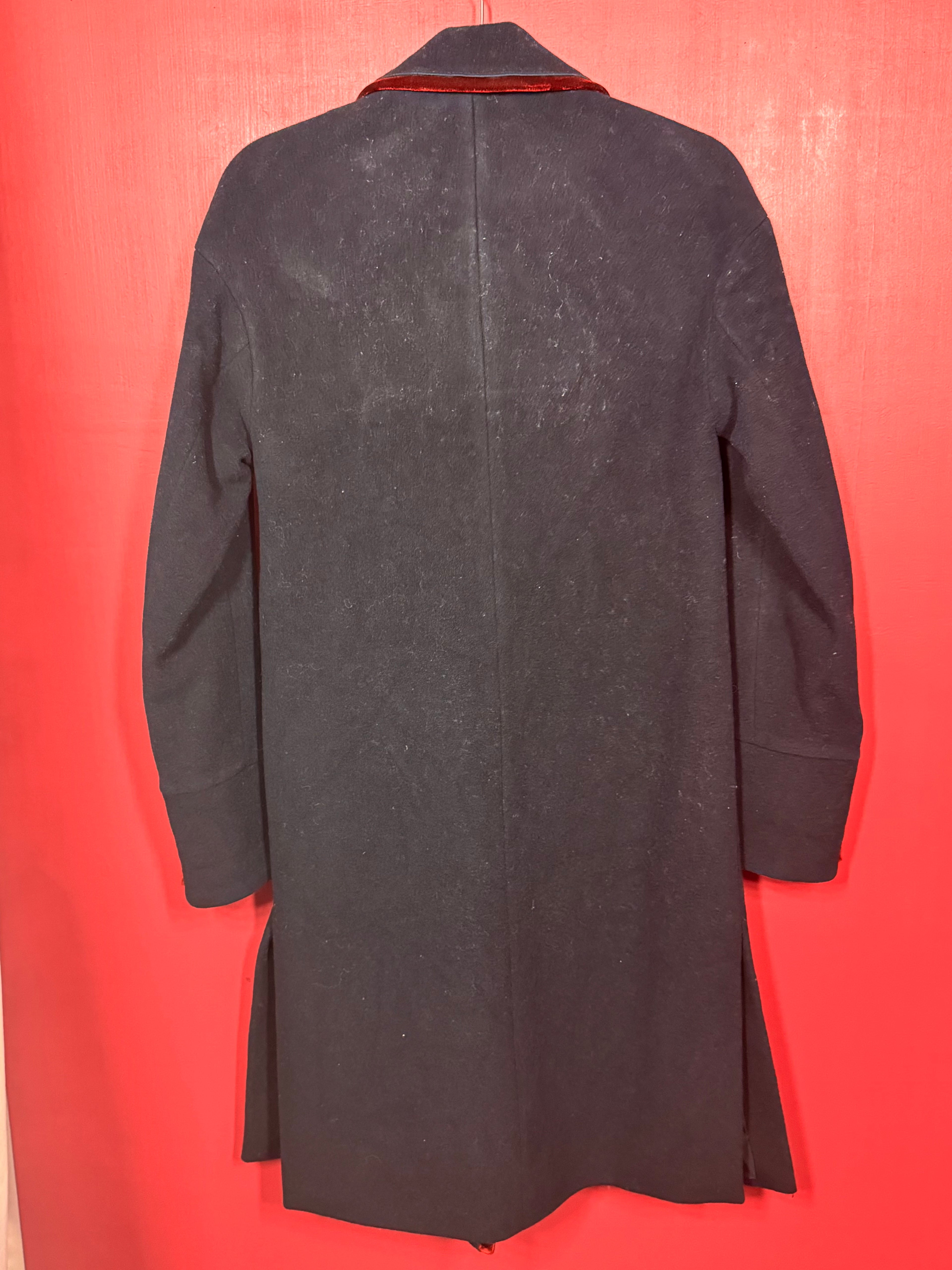 Manteau en laine marine