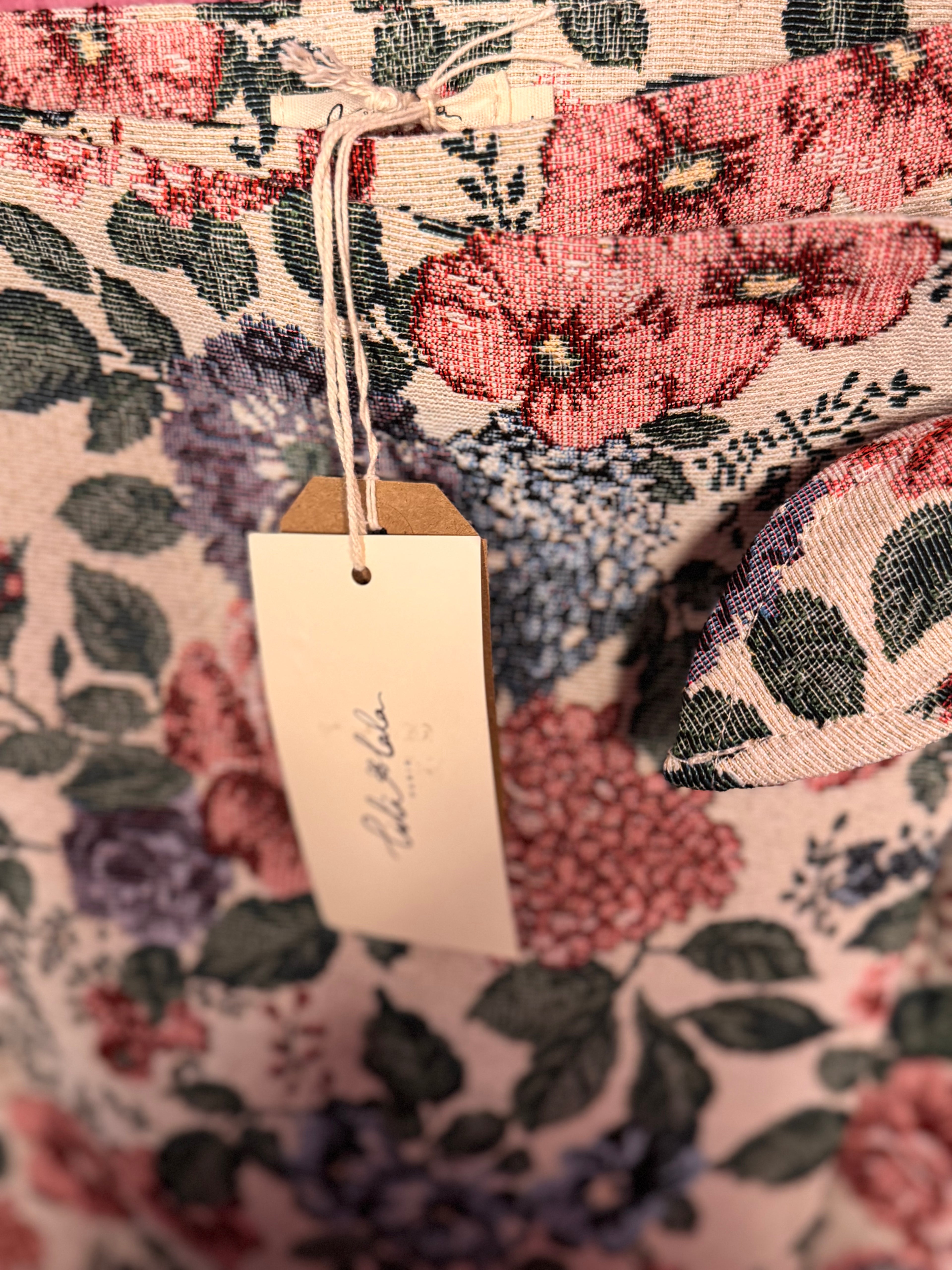 Jupe portefeuille fleurie multicolore