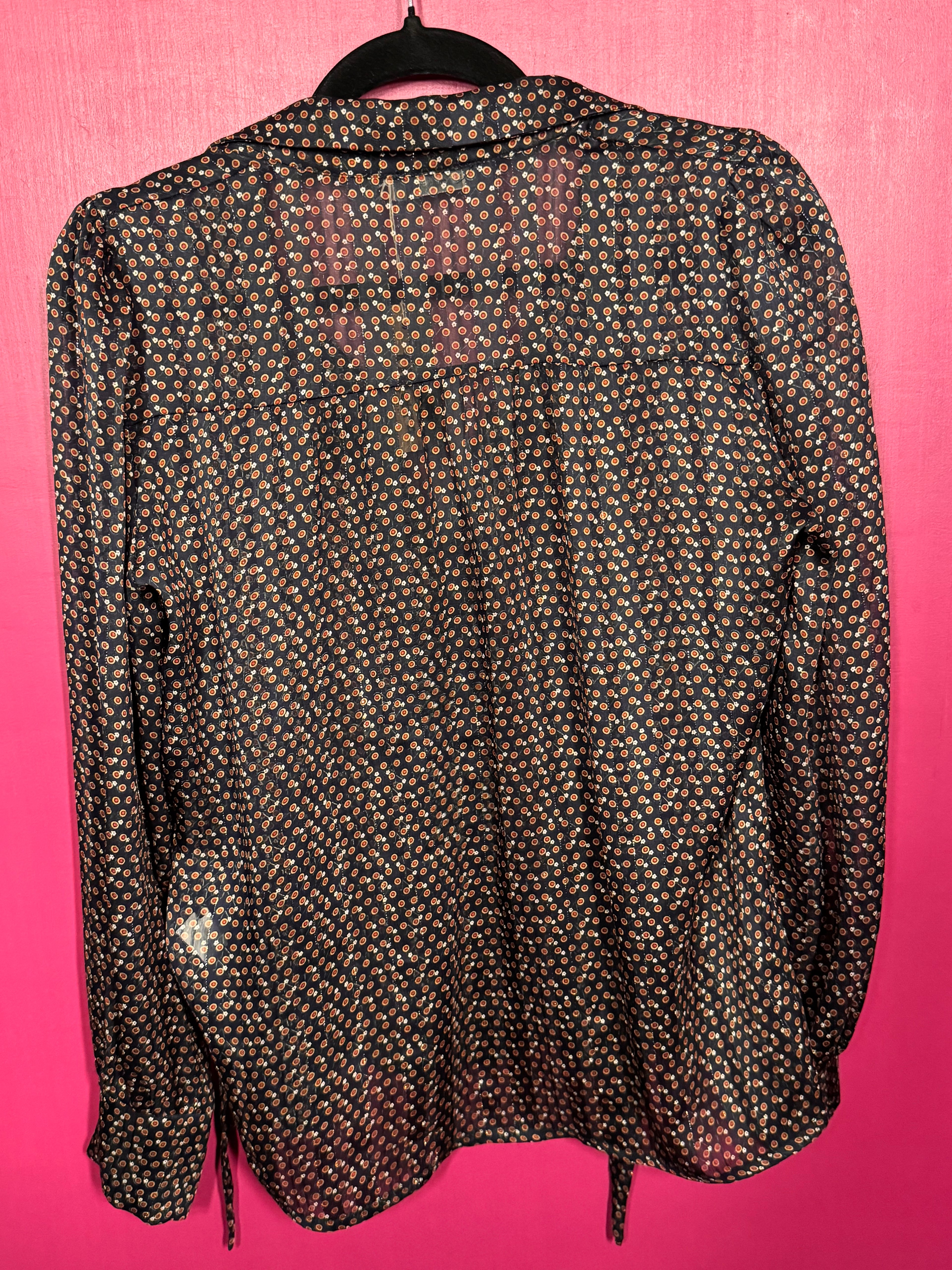 Chemise marine / multicolore