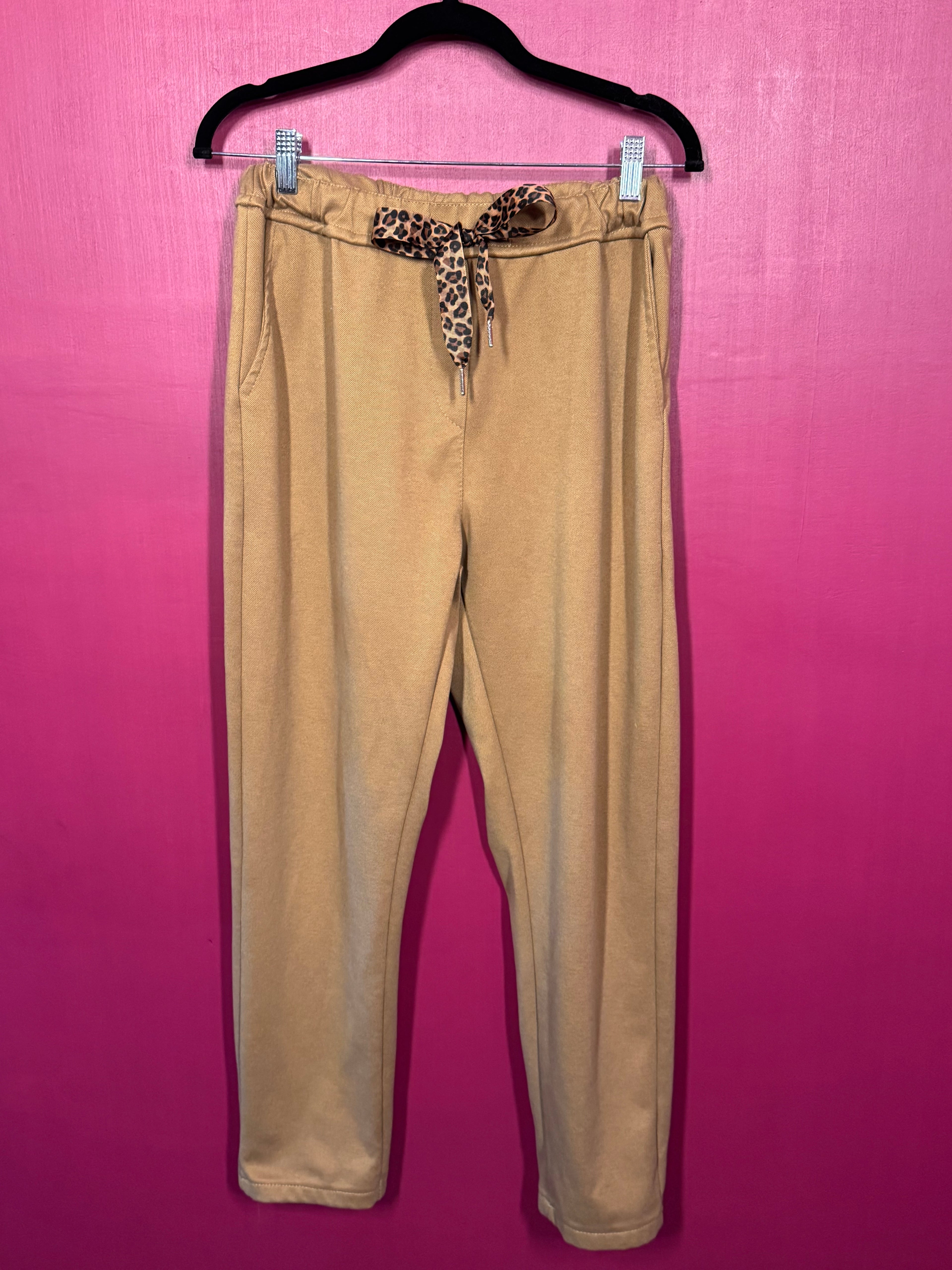 Pantalon de jogging camel
