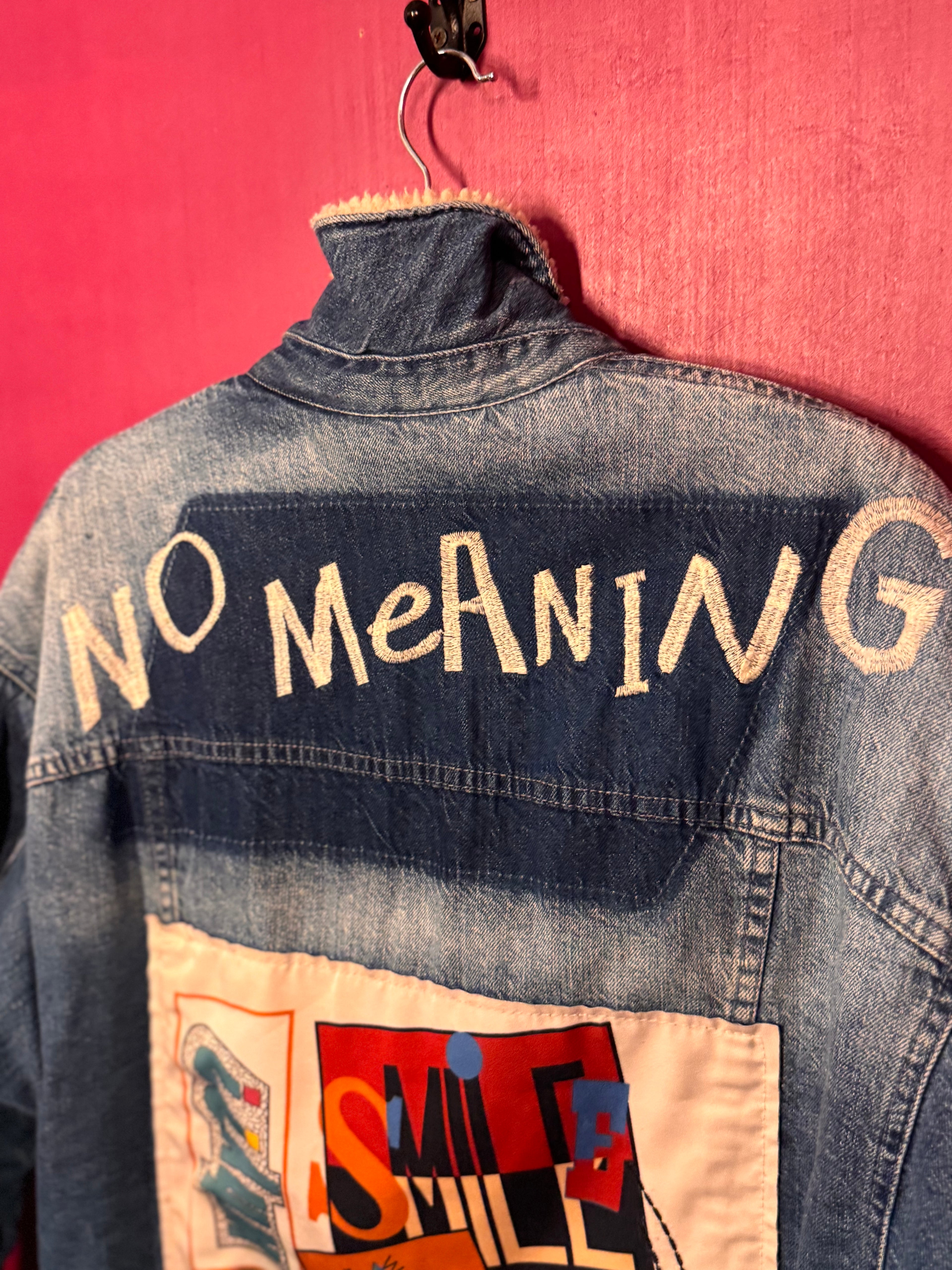 Veste en jean fourrée