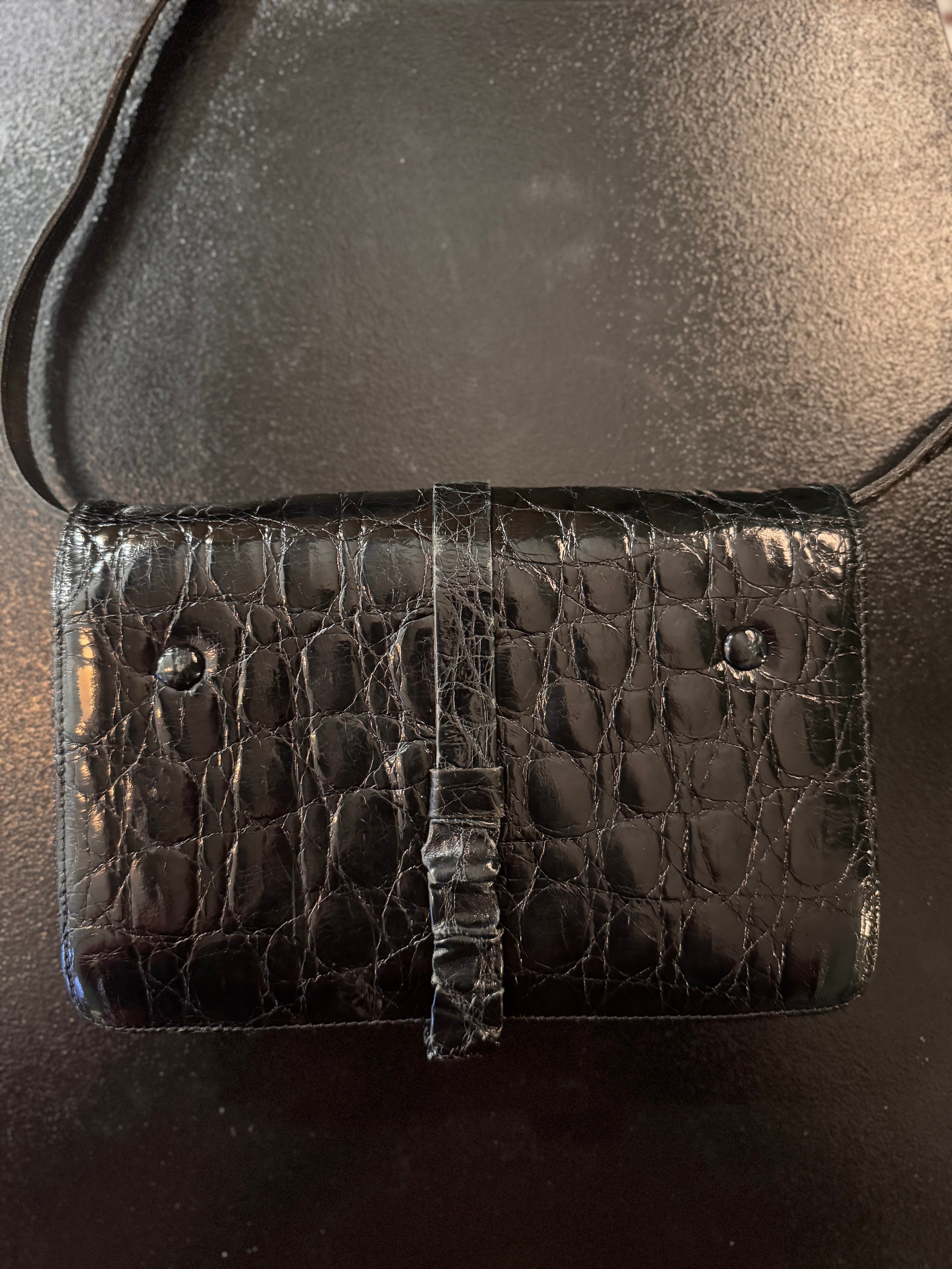 Sac à main vintage noir