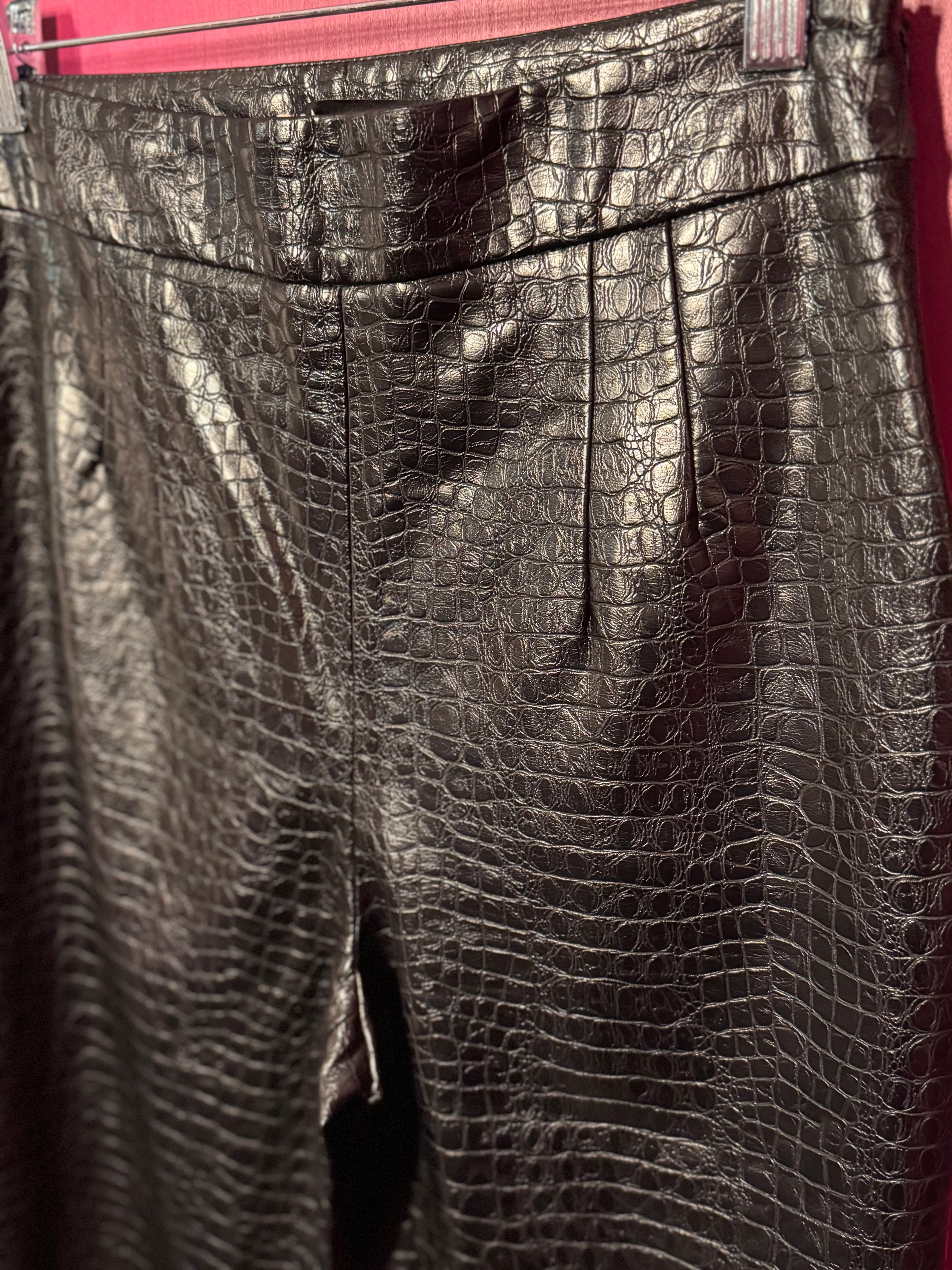 Pantalon noir similicuir