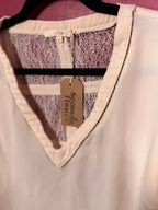 Blouse écru dos dentelle