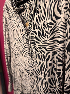 Robe imprimé animal noir / blanc