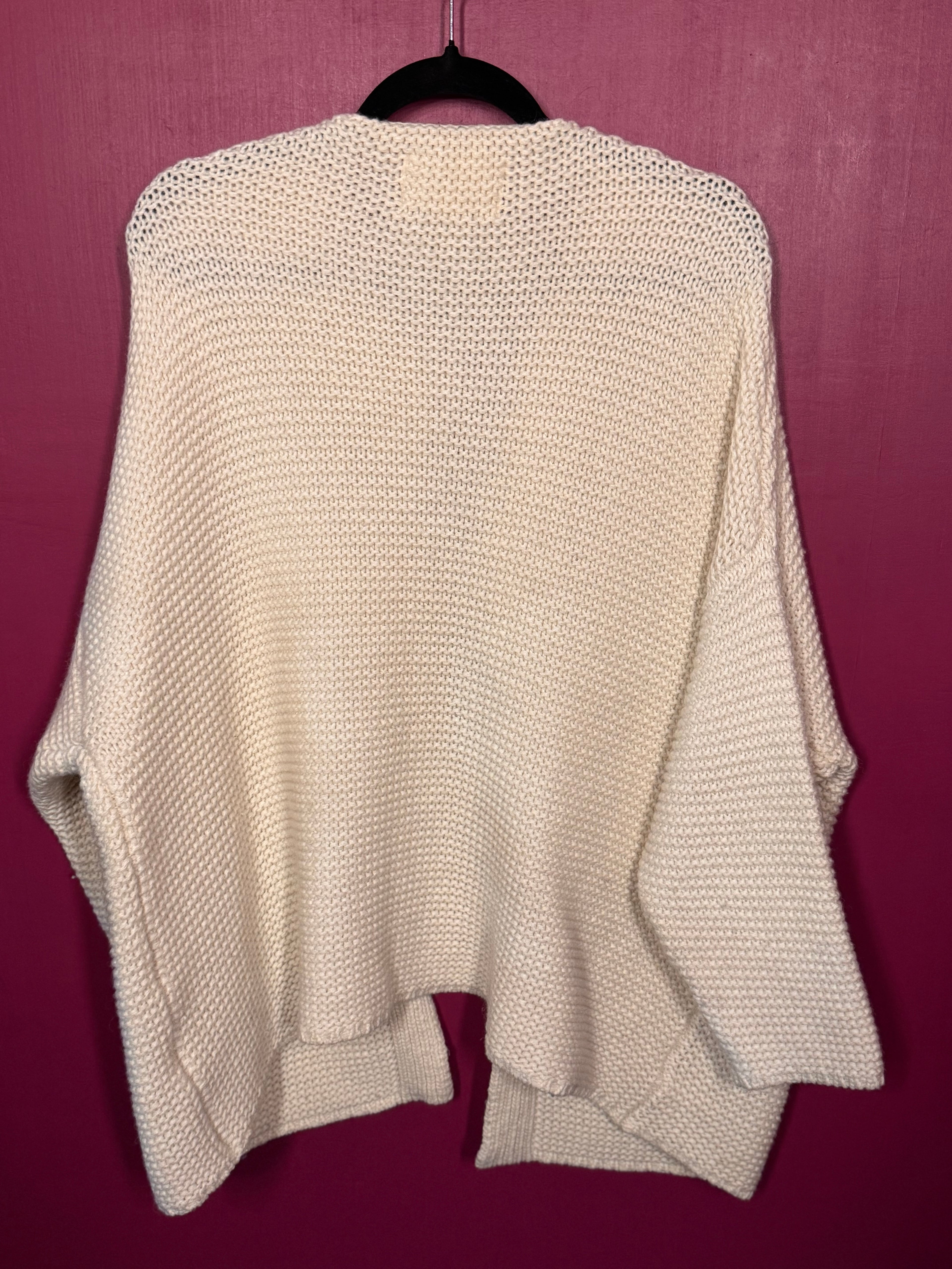 Gilet grosses mailles écru