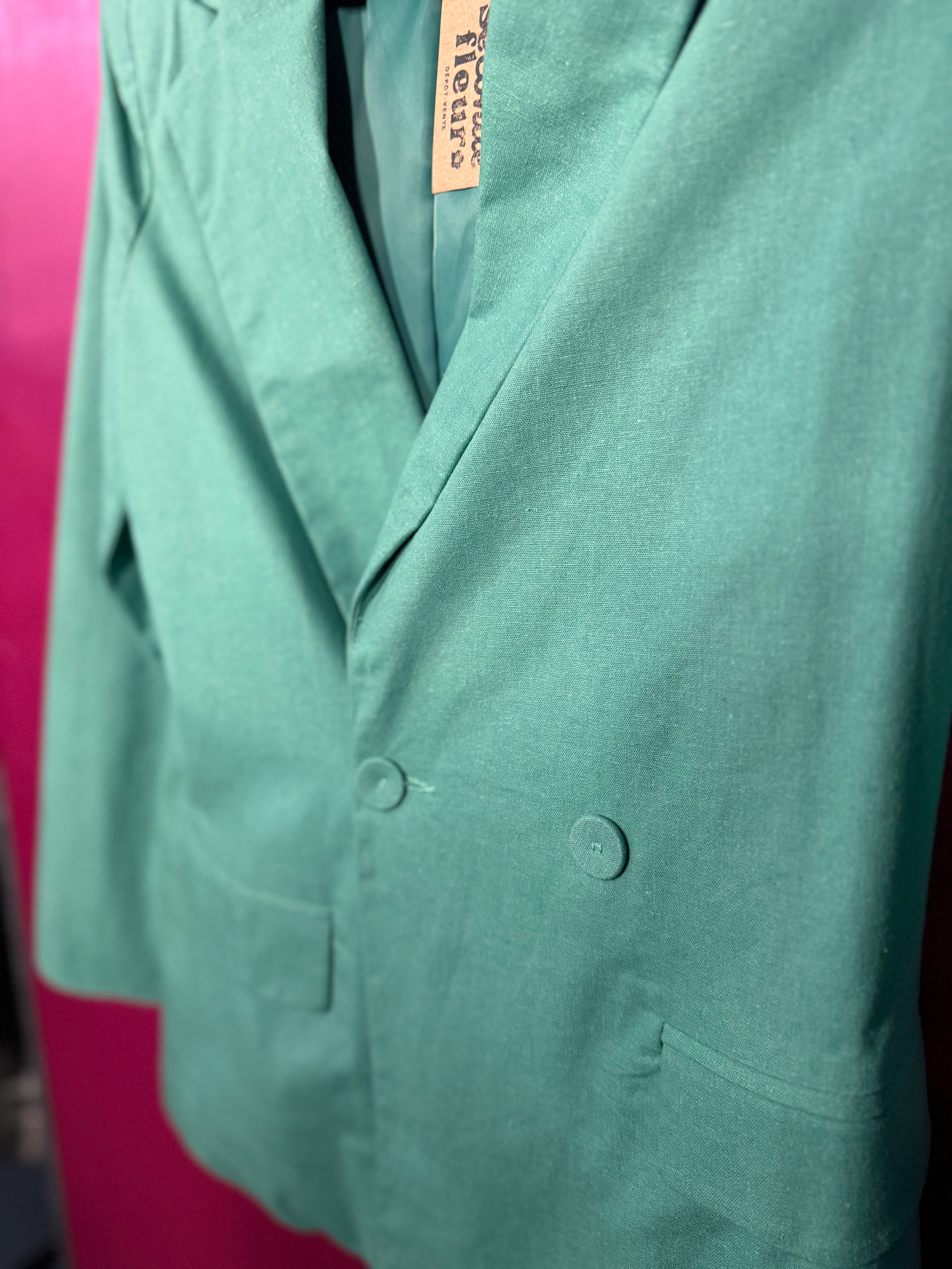 Veste tailleur verte