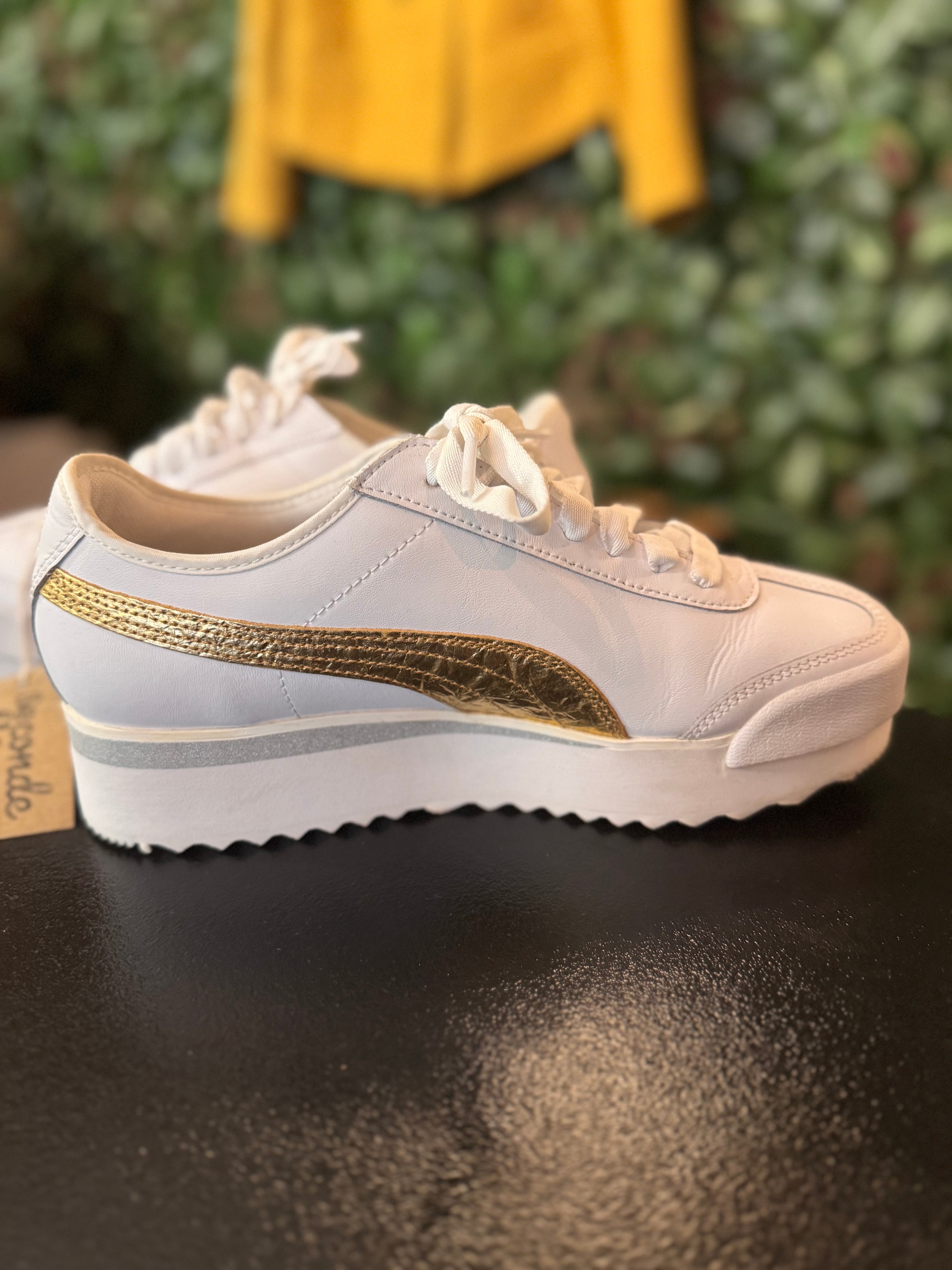 Baskets PUMA plateforme blanches