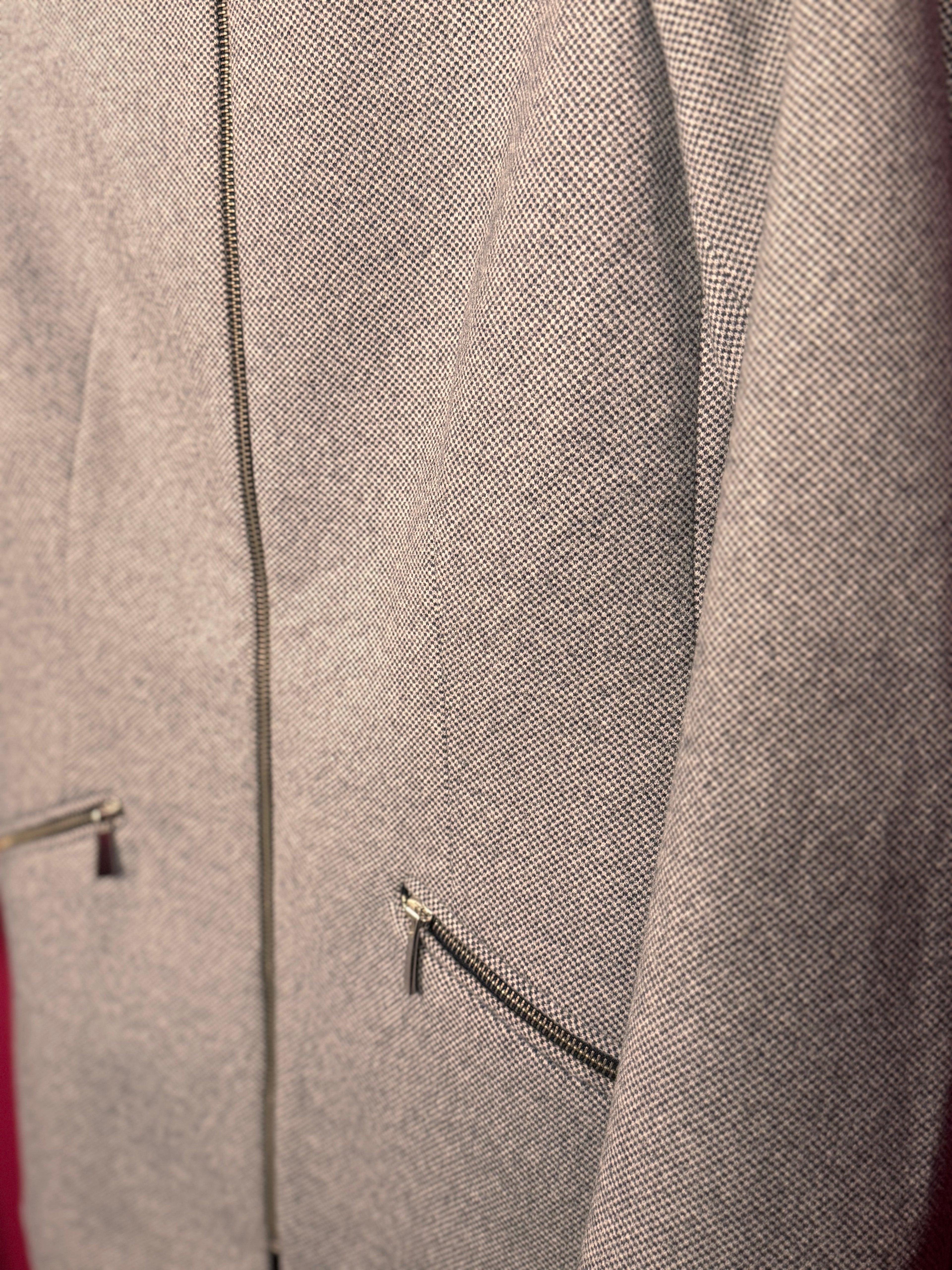 Manteau long gris clair