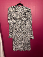 Robe imprimé animal noir / blanc