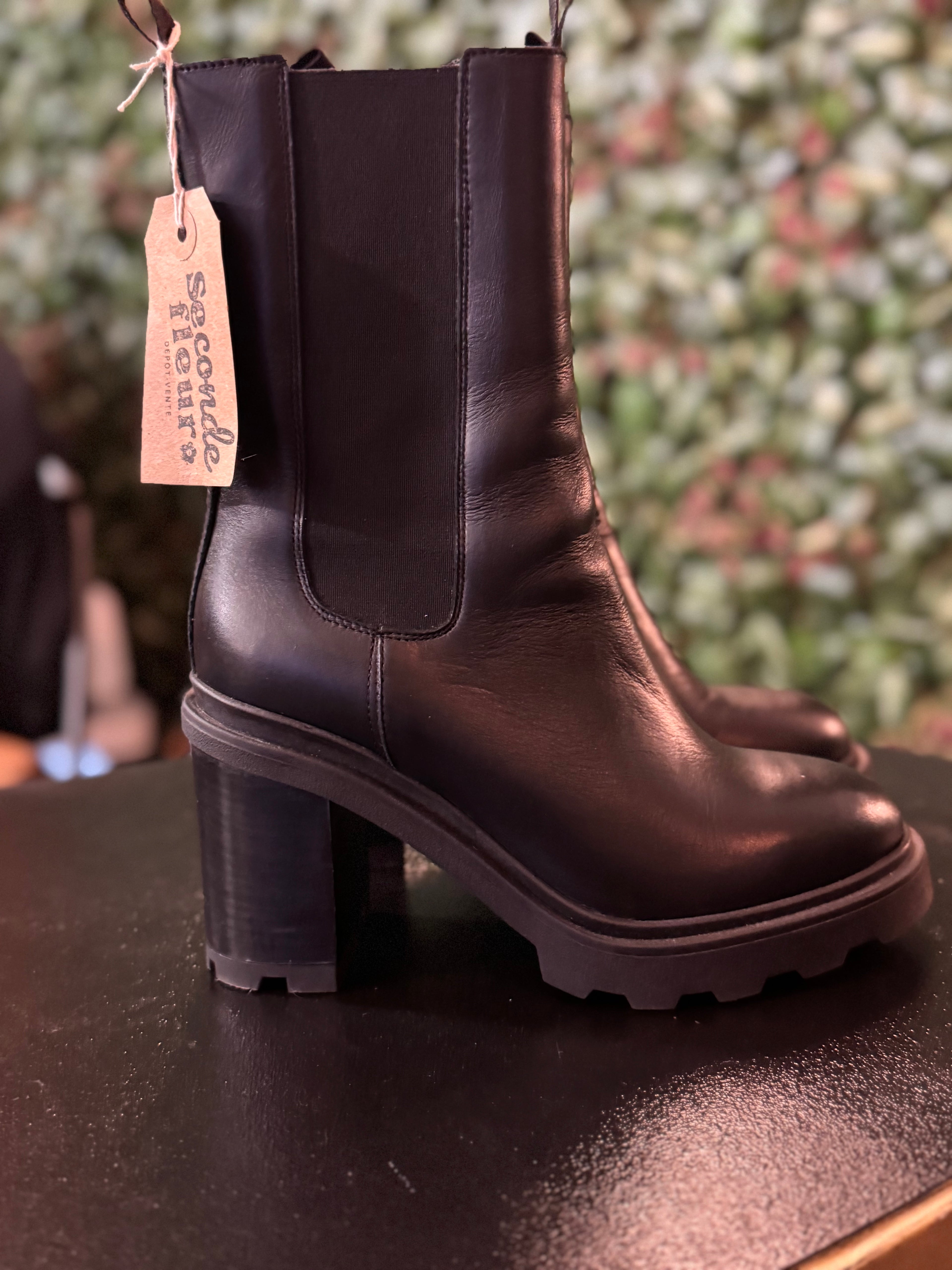 Bottines à talons noires