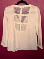 Blouse écru dos dentelle
