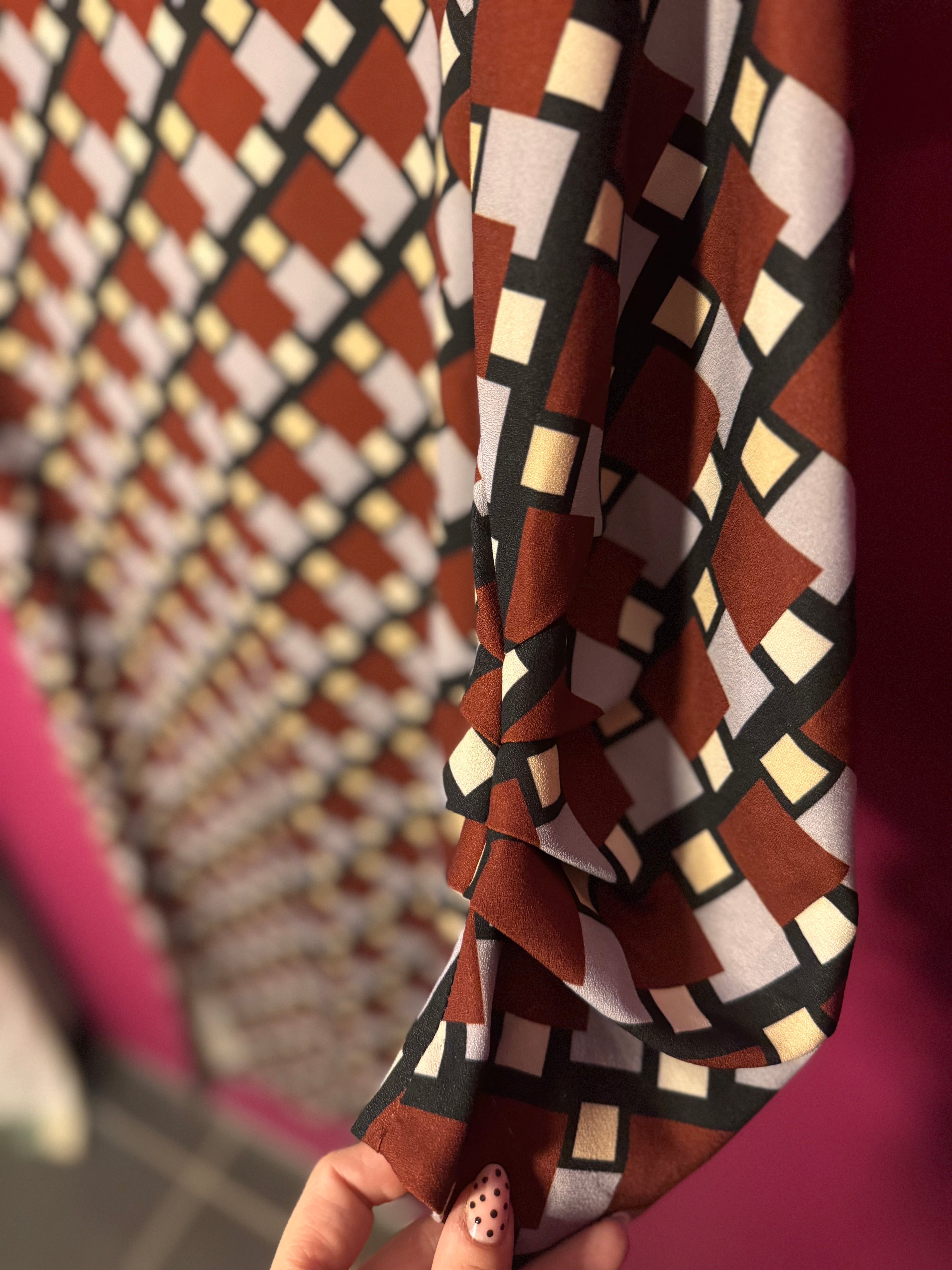 Robe longue multicolore