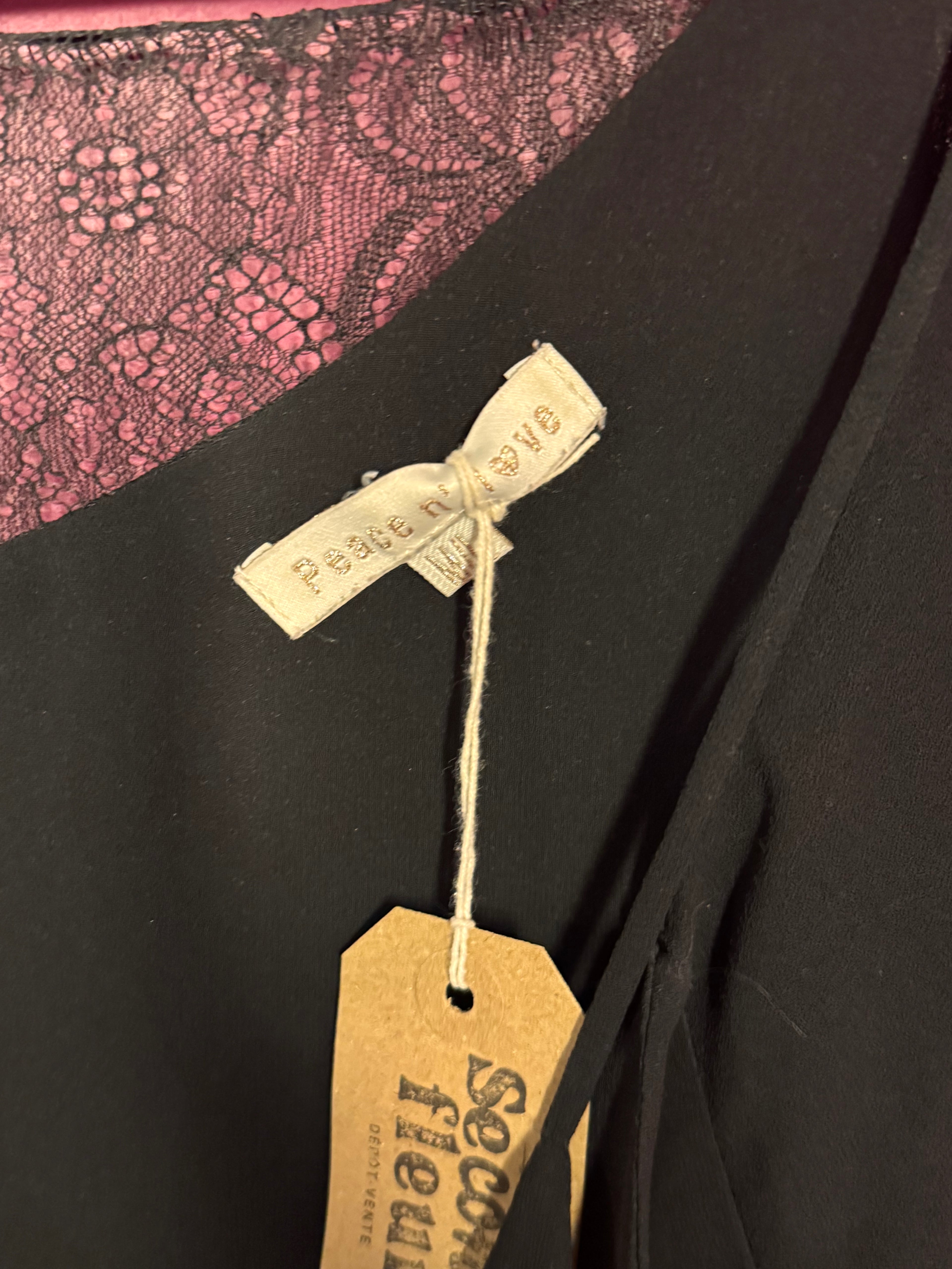 Top avec dentelle noir