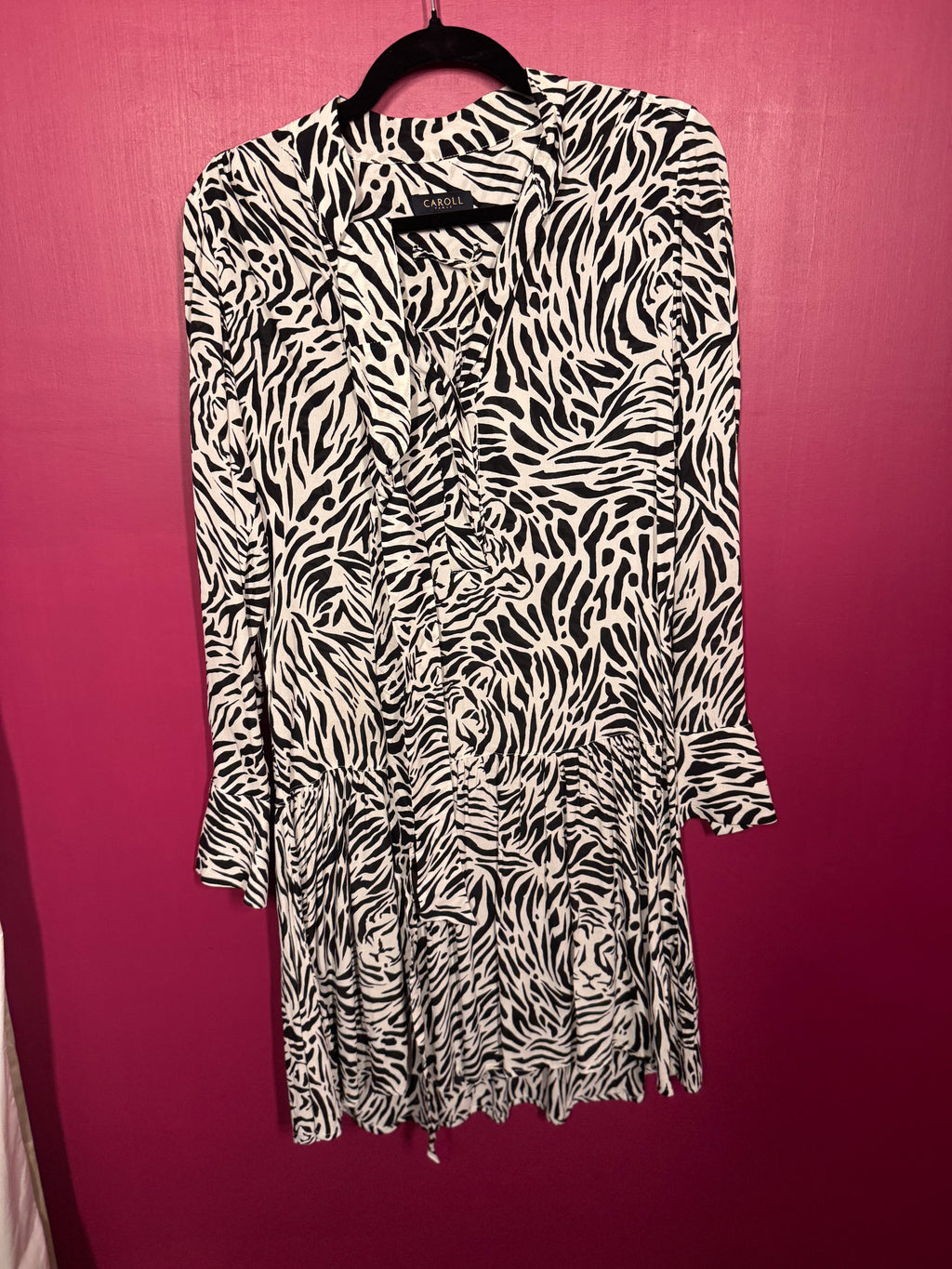 Robe imprimé animal noir / blanc