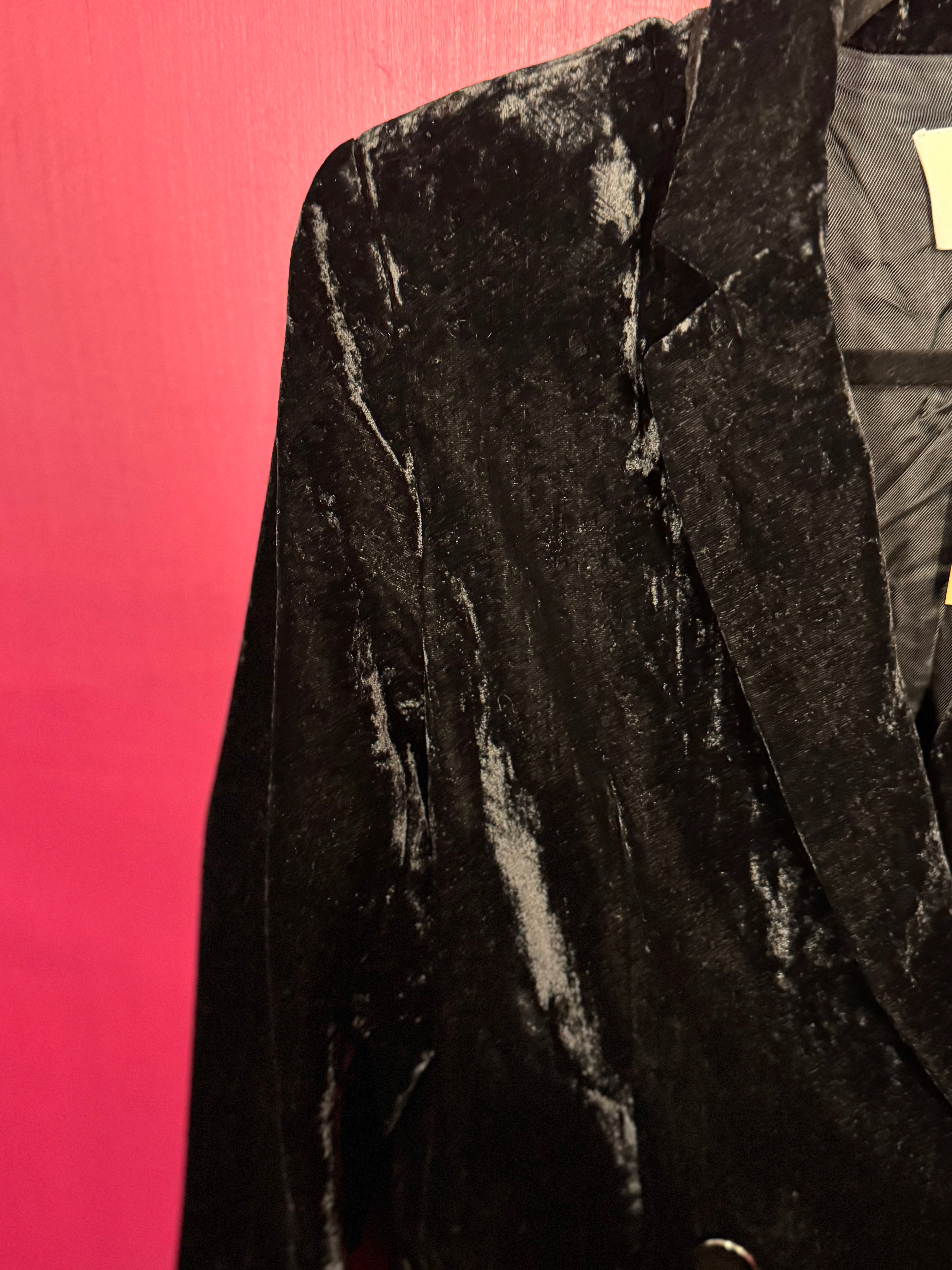 Blazer en velours noir