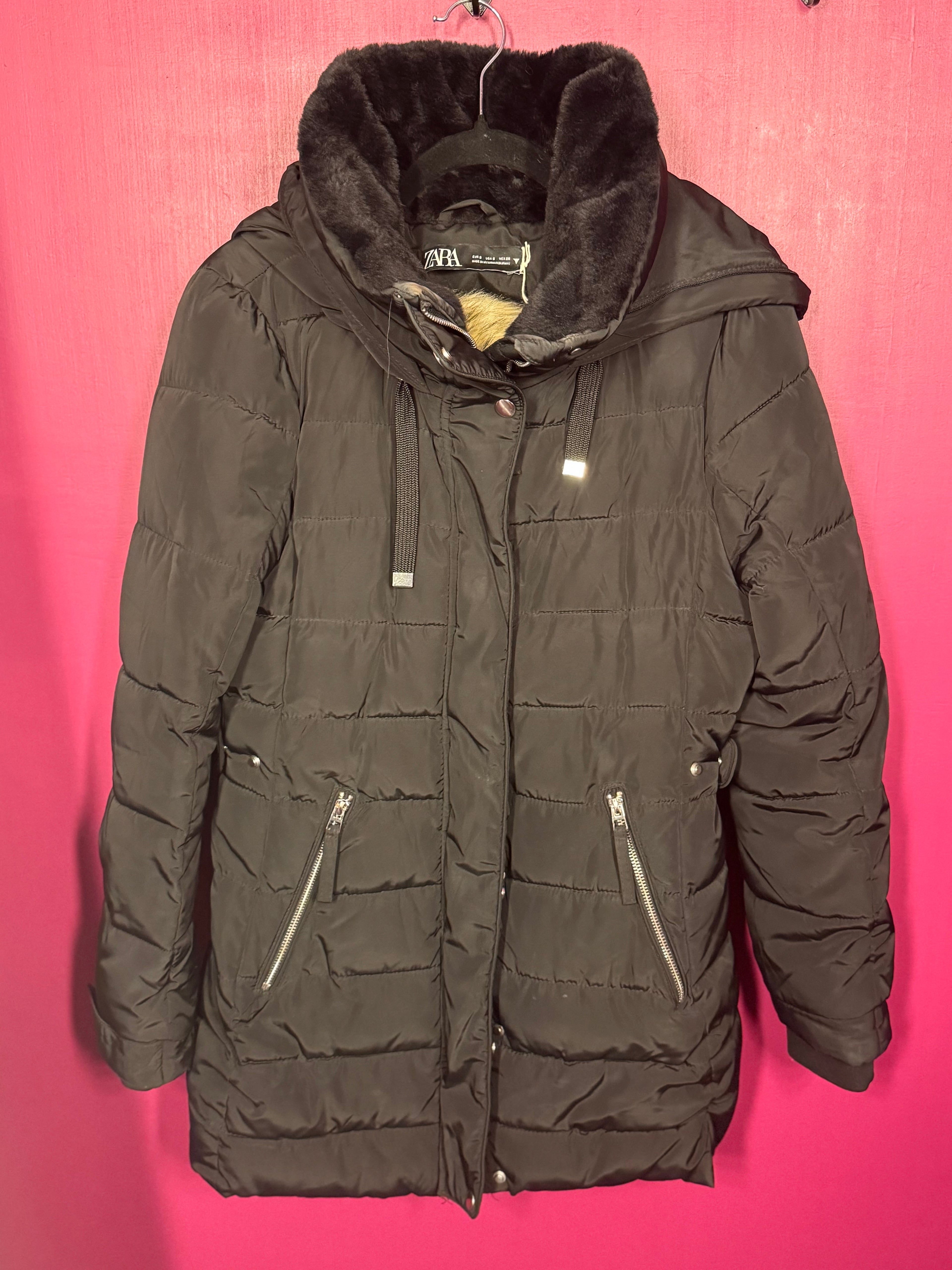 Doudoune longue noire