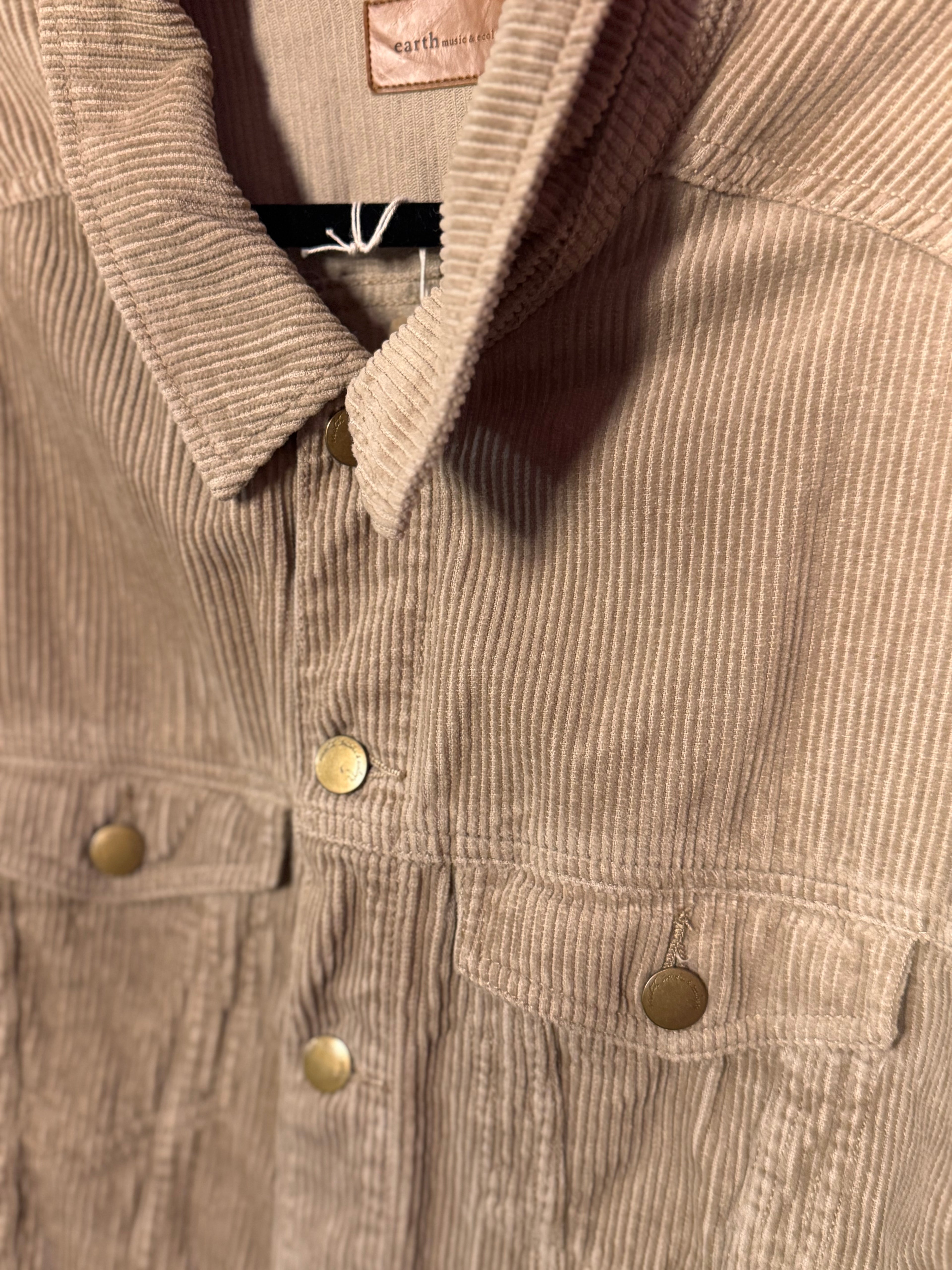 Veste beige en suedine