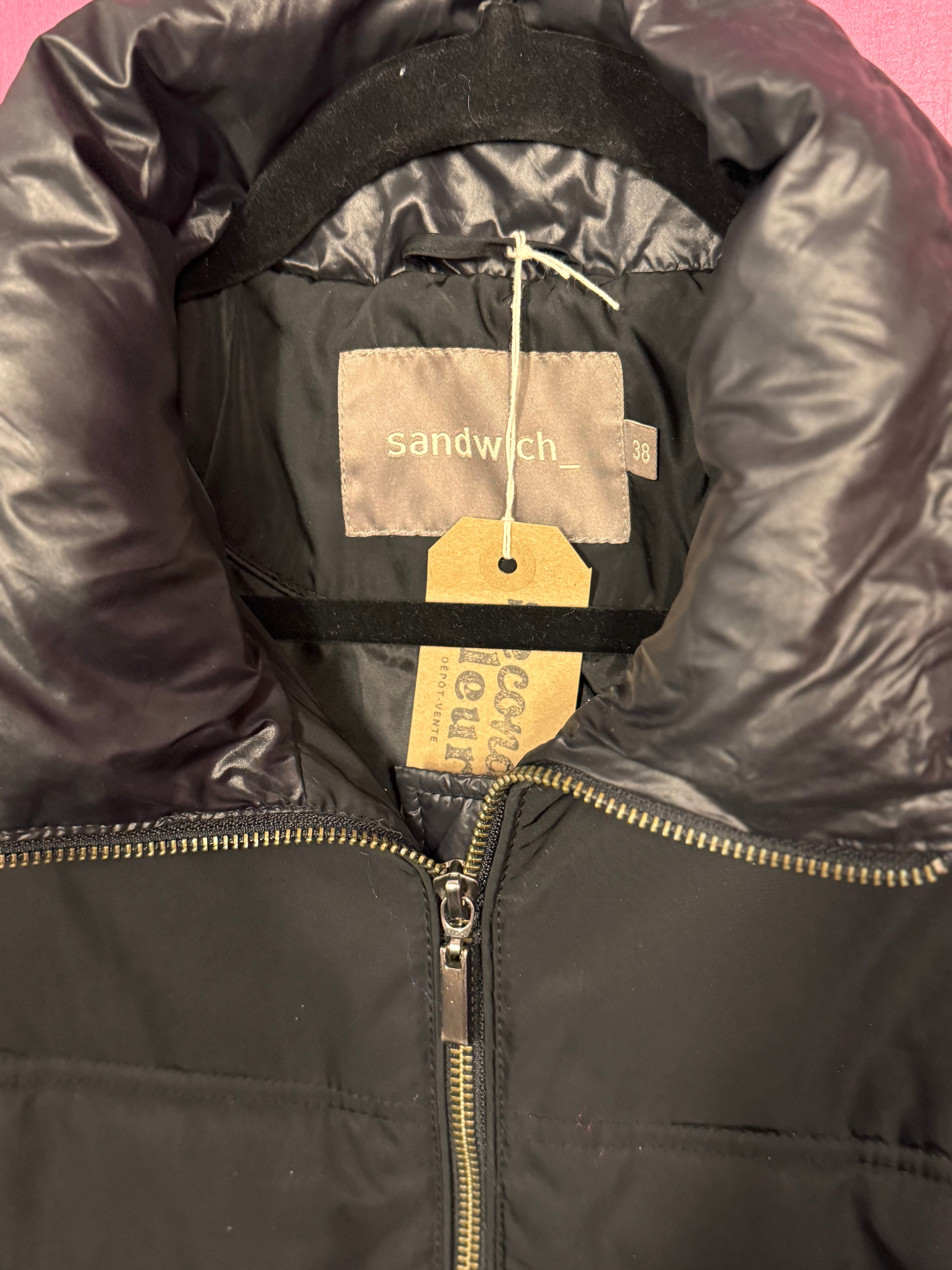 Doudoune longue noire