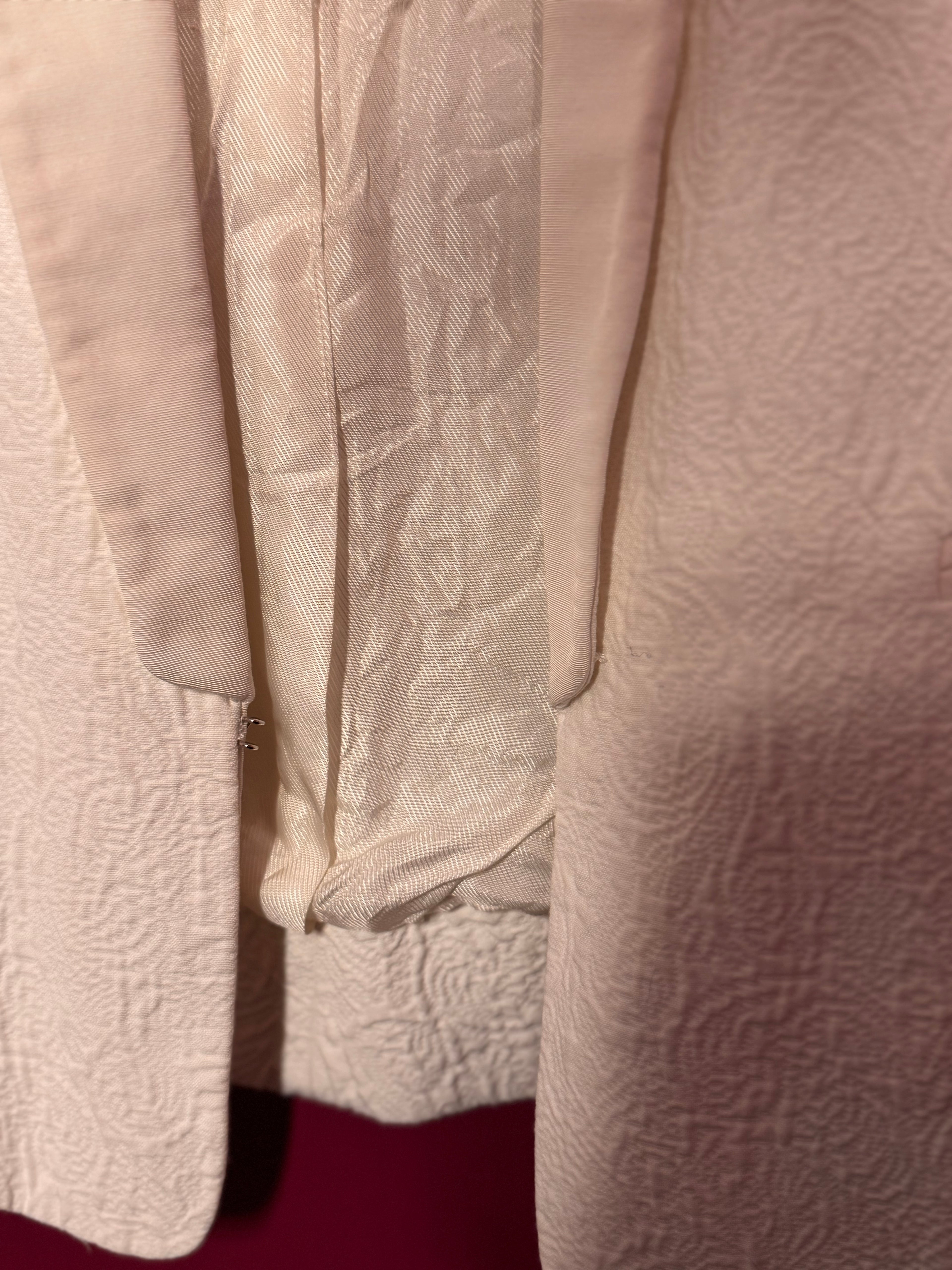 Blazer blanc texturé