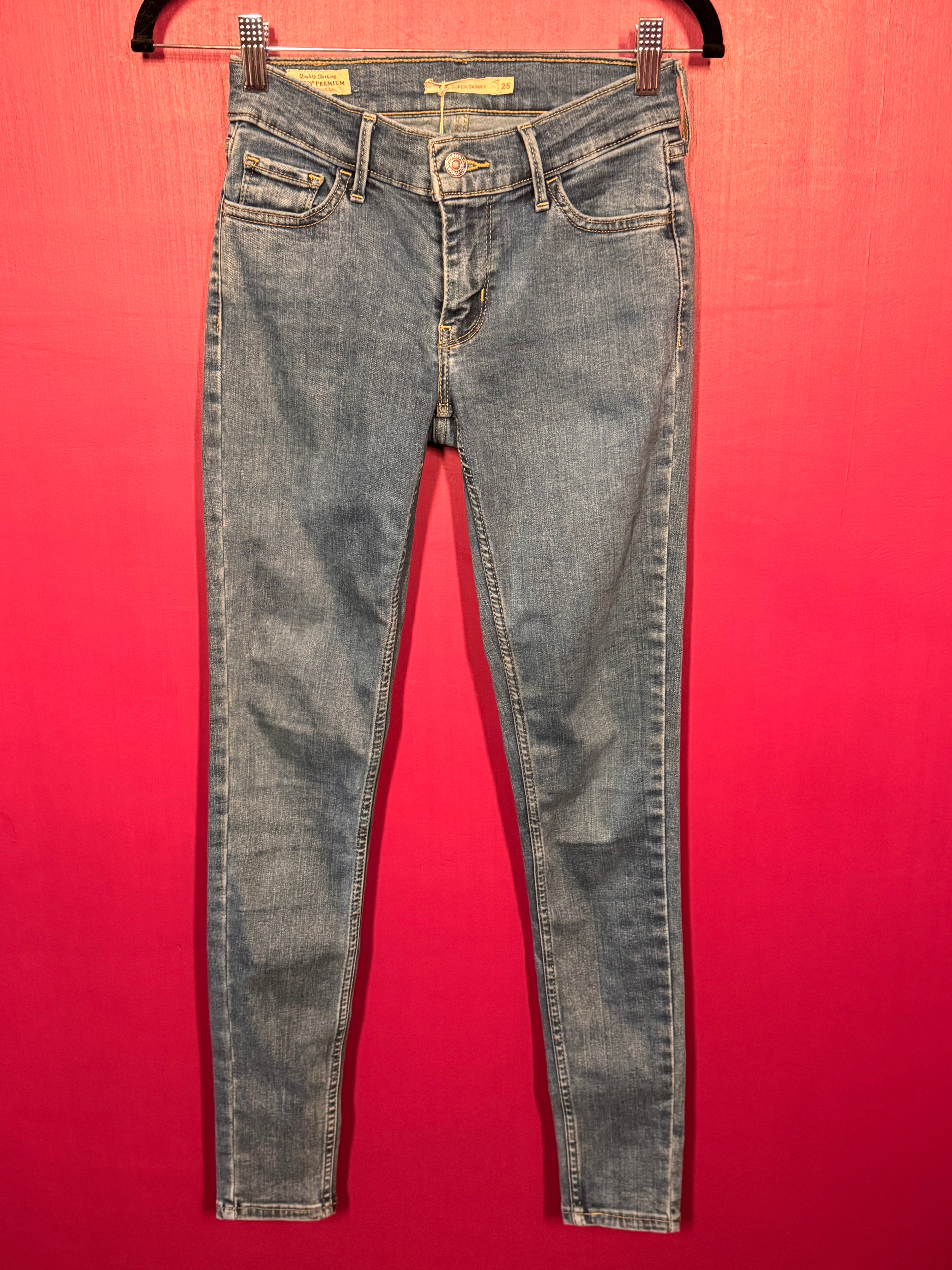 Jean bleu super skinny stretch