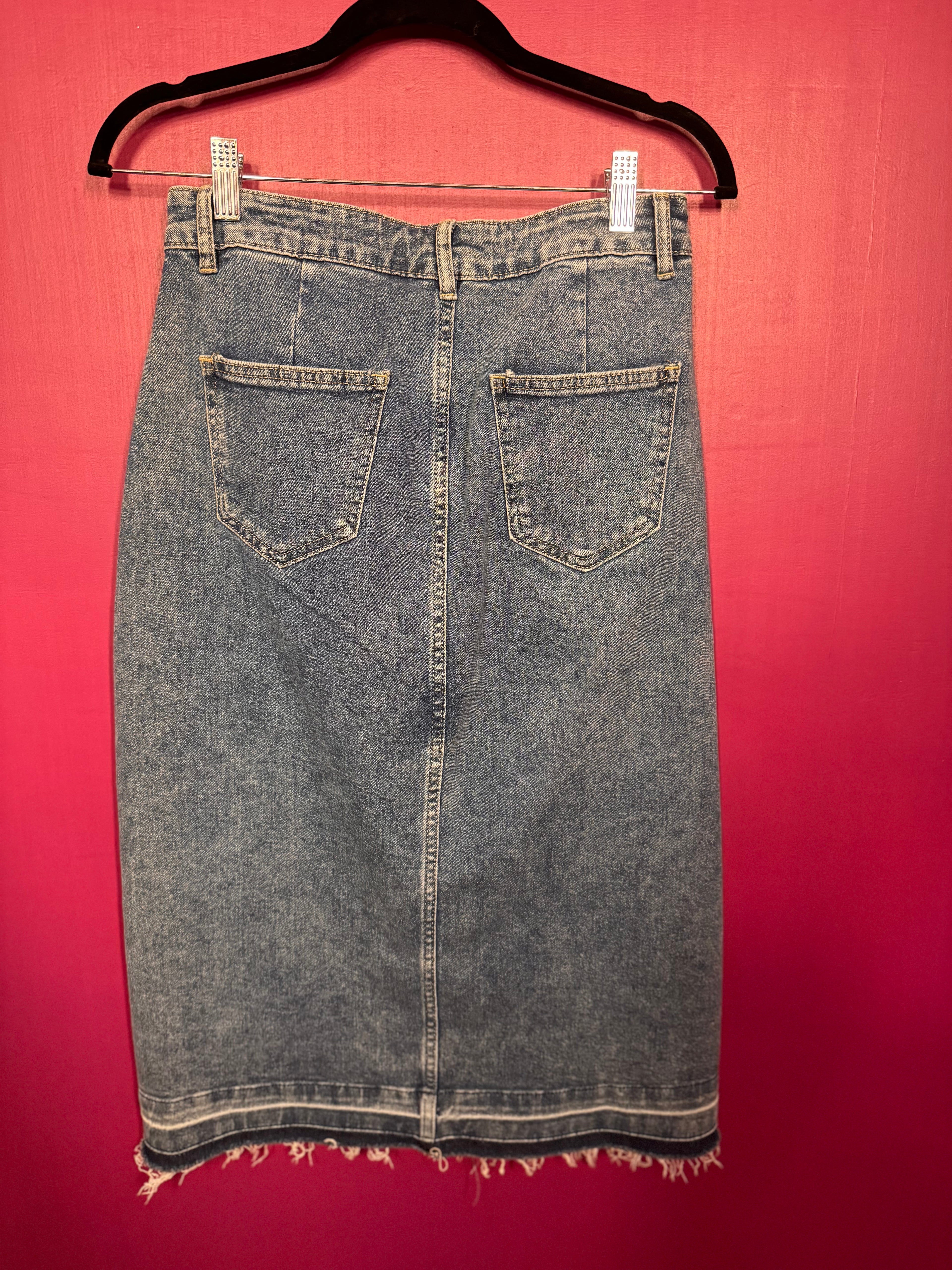 Jupe en jean mi-longue