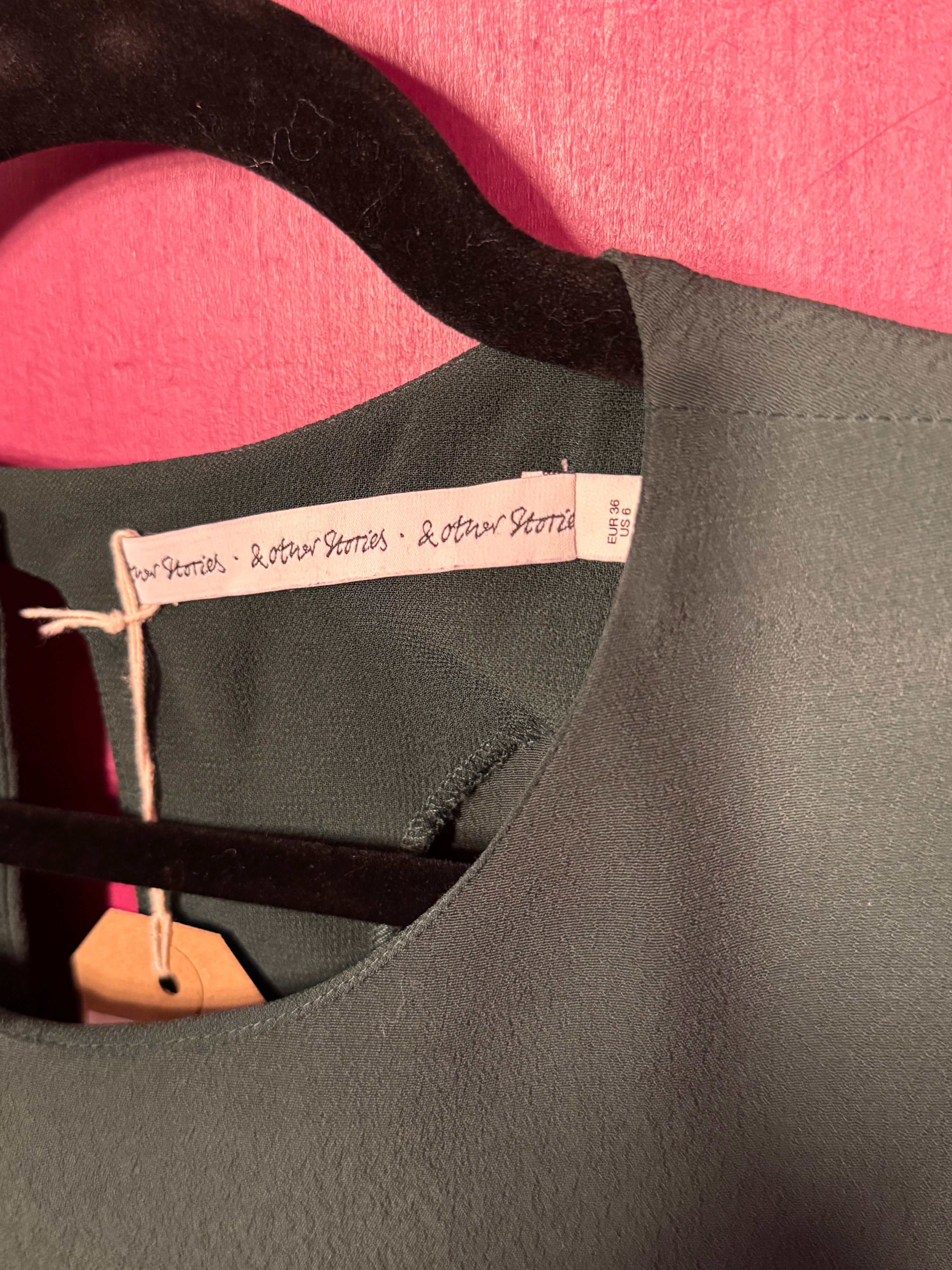 Blouse à manches courtes verte