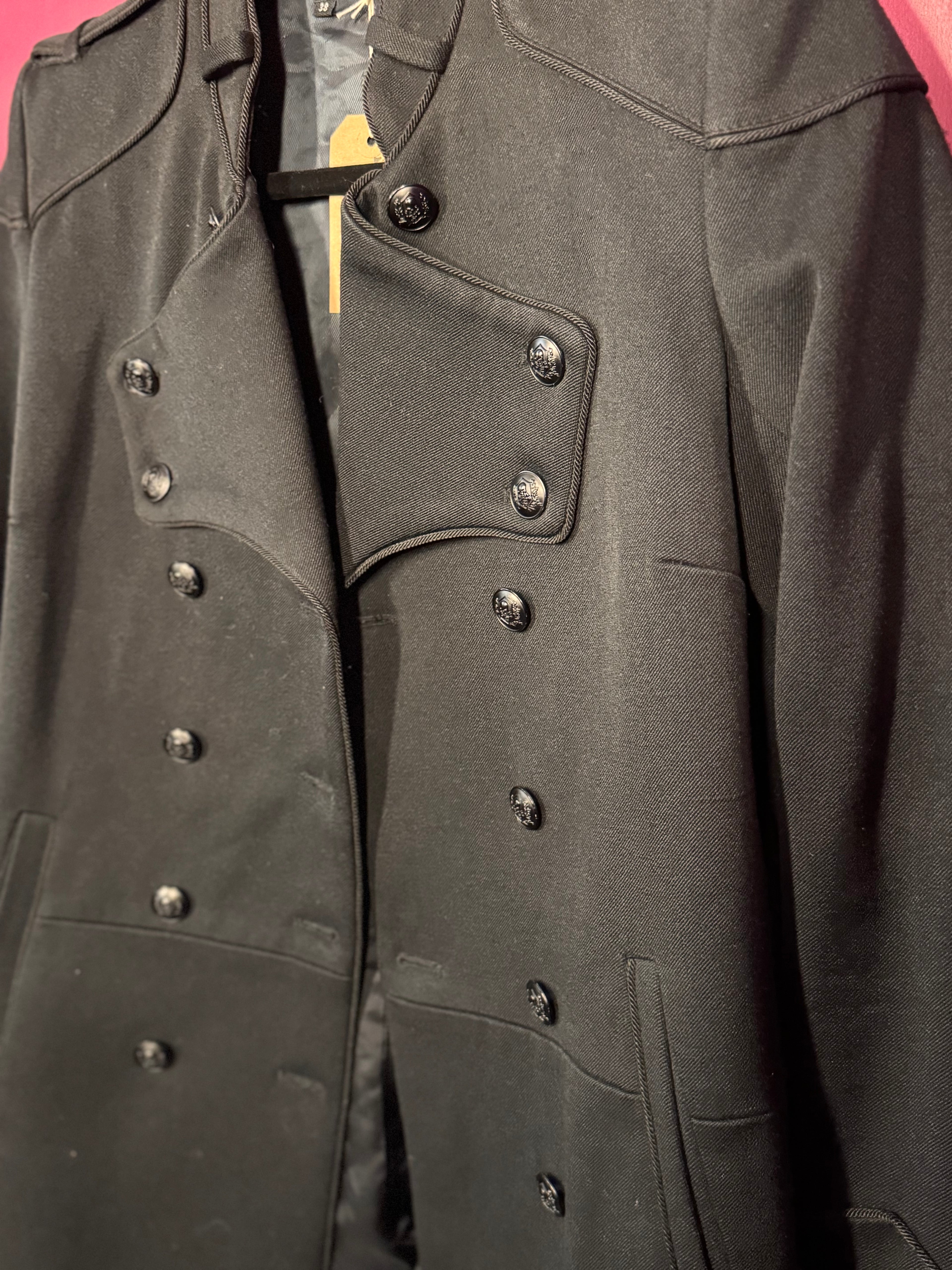 Manteau en laine noir