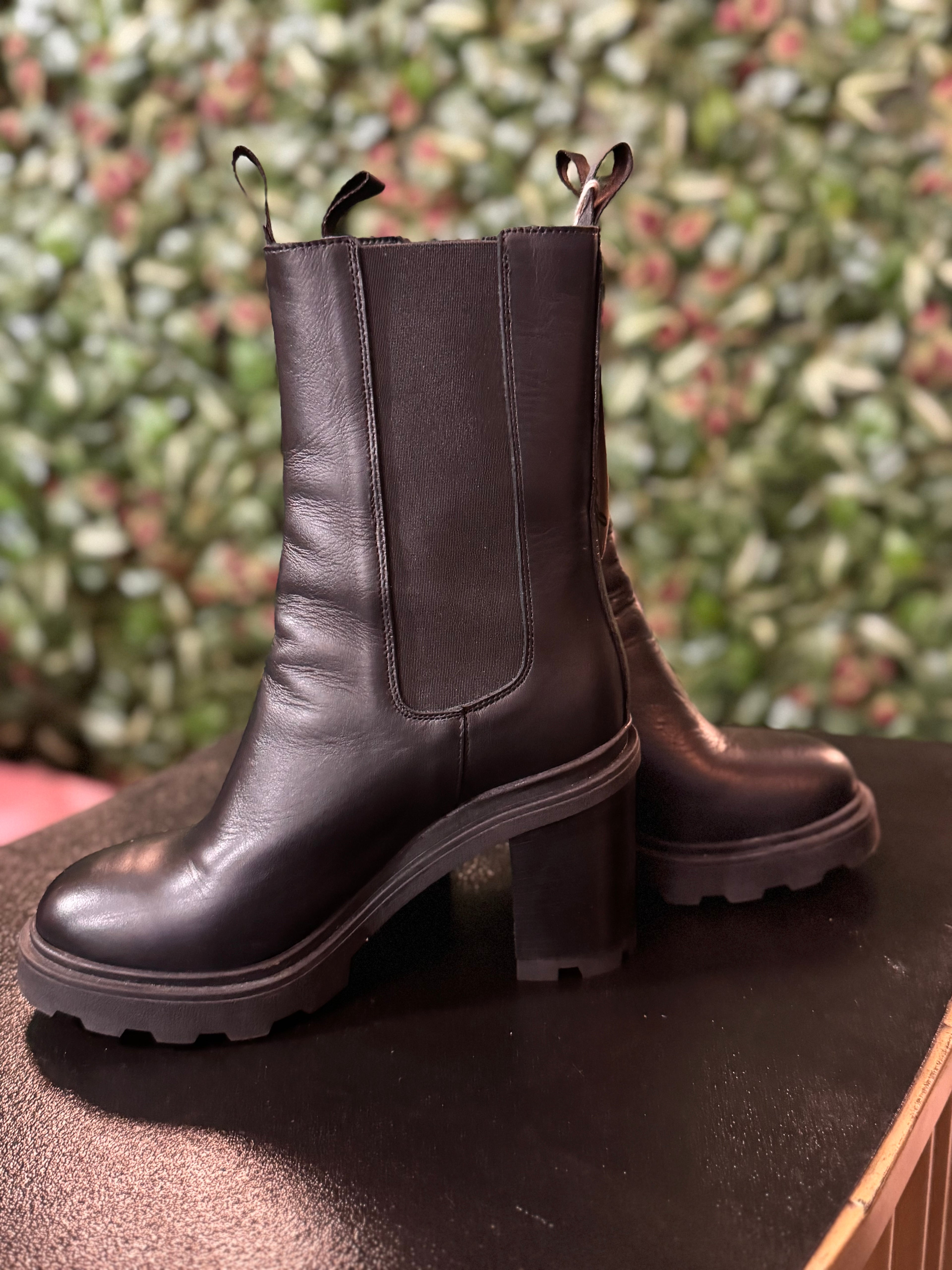 Bottines à talons noires