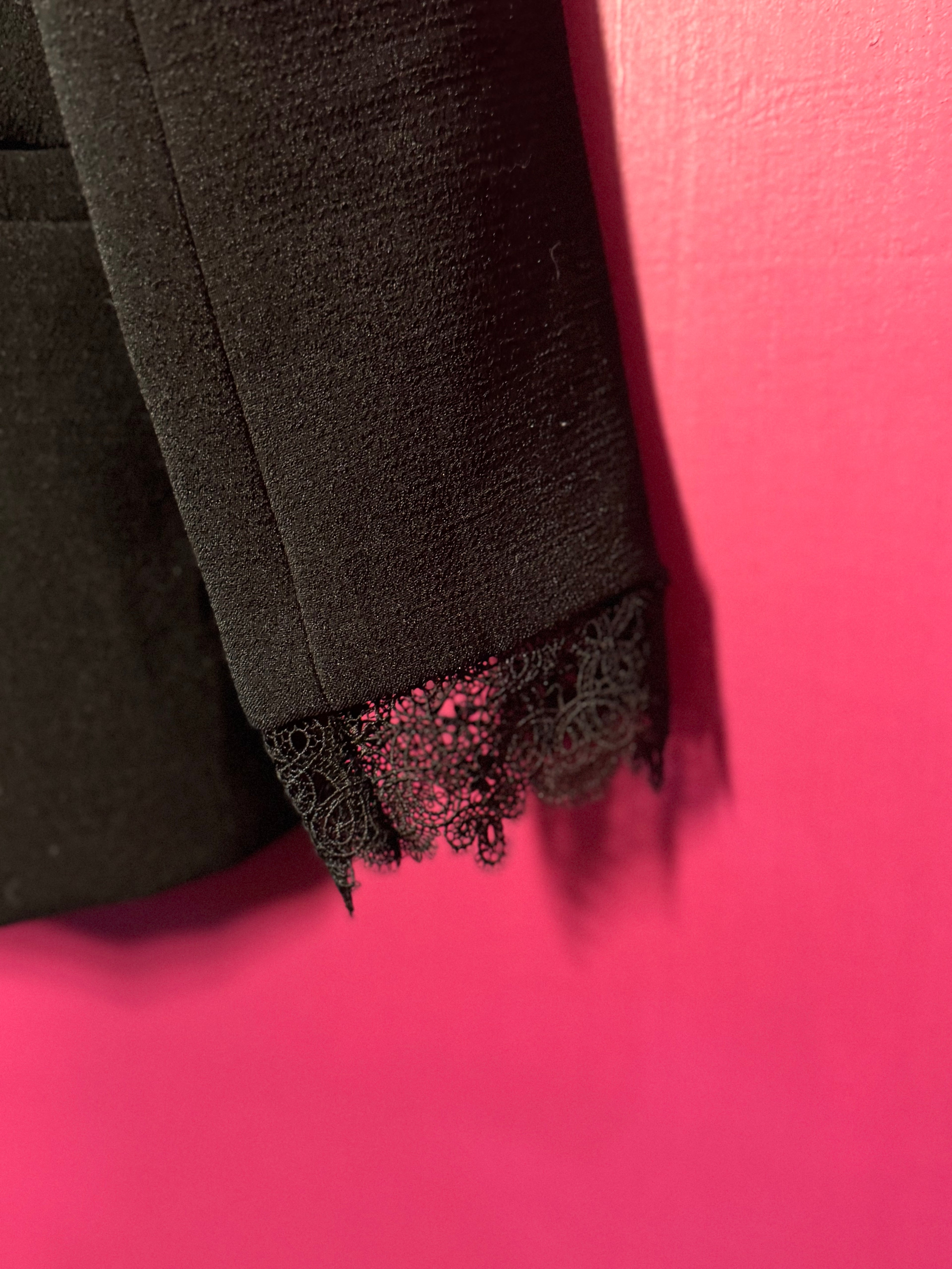 Blazer avec dentelle noir