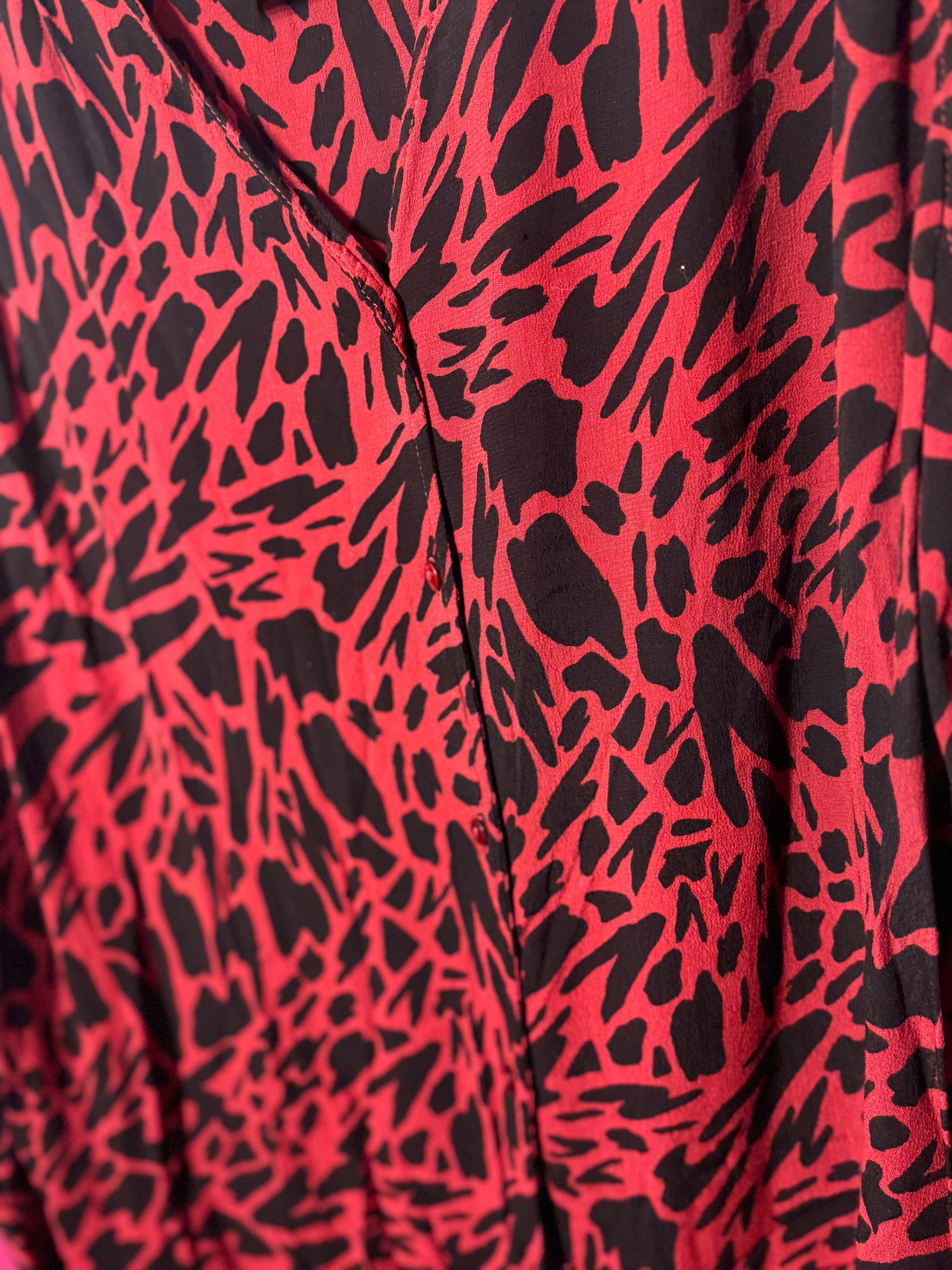 Blouse bordeaux / noir