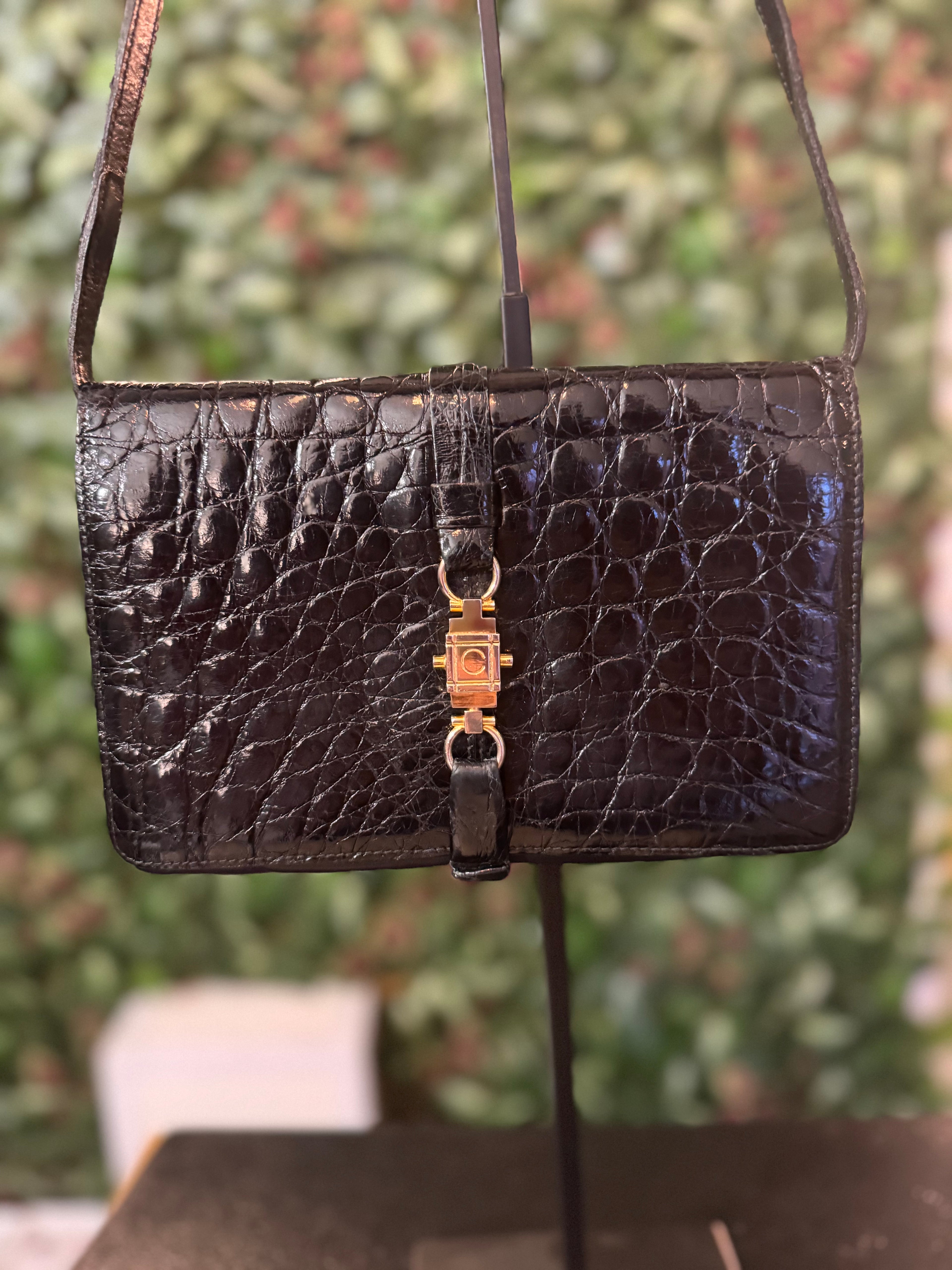 Sac à main vintage noir