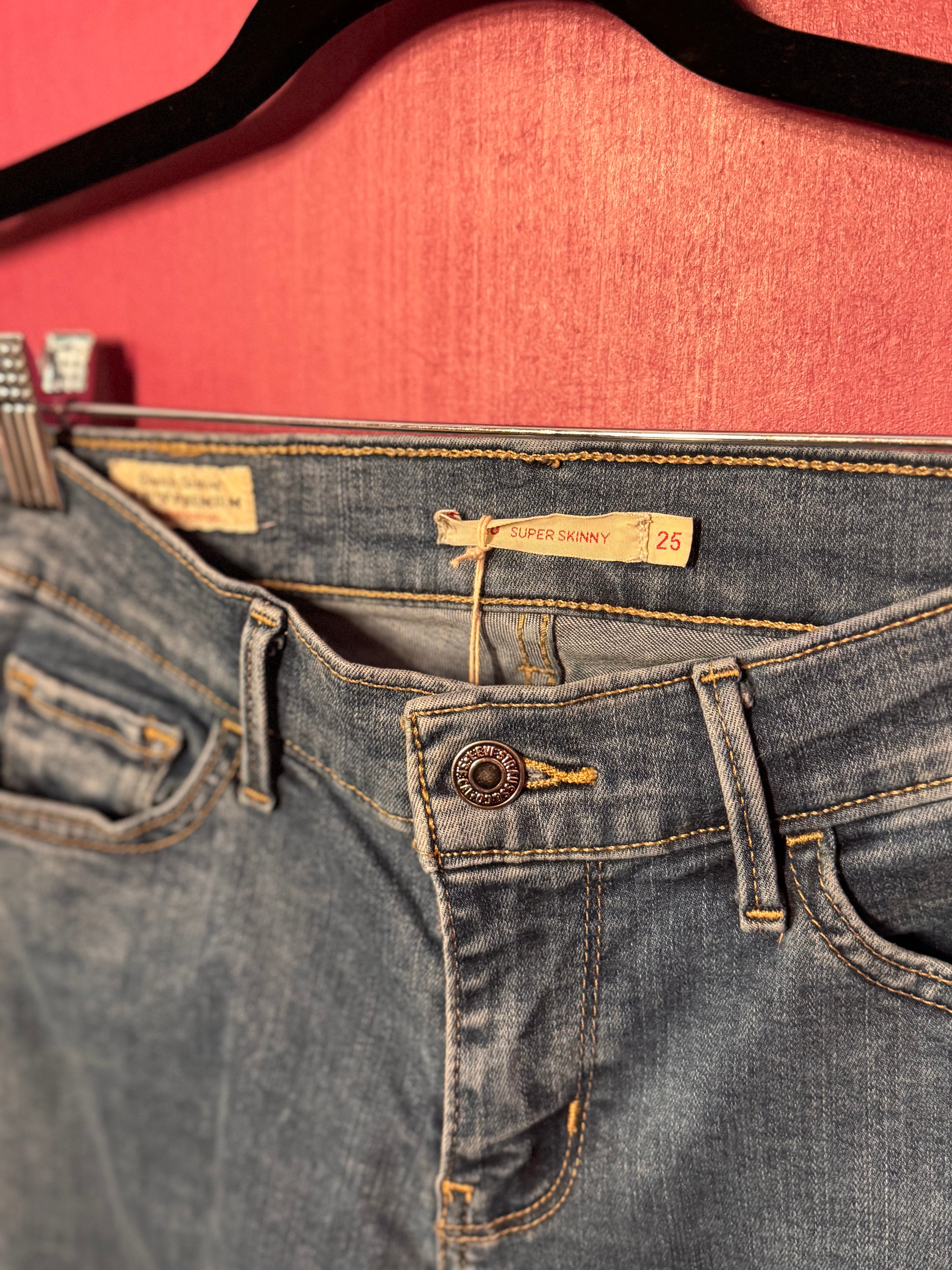 Jean bleu super skinny stretch