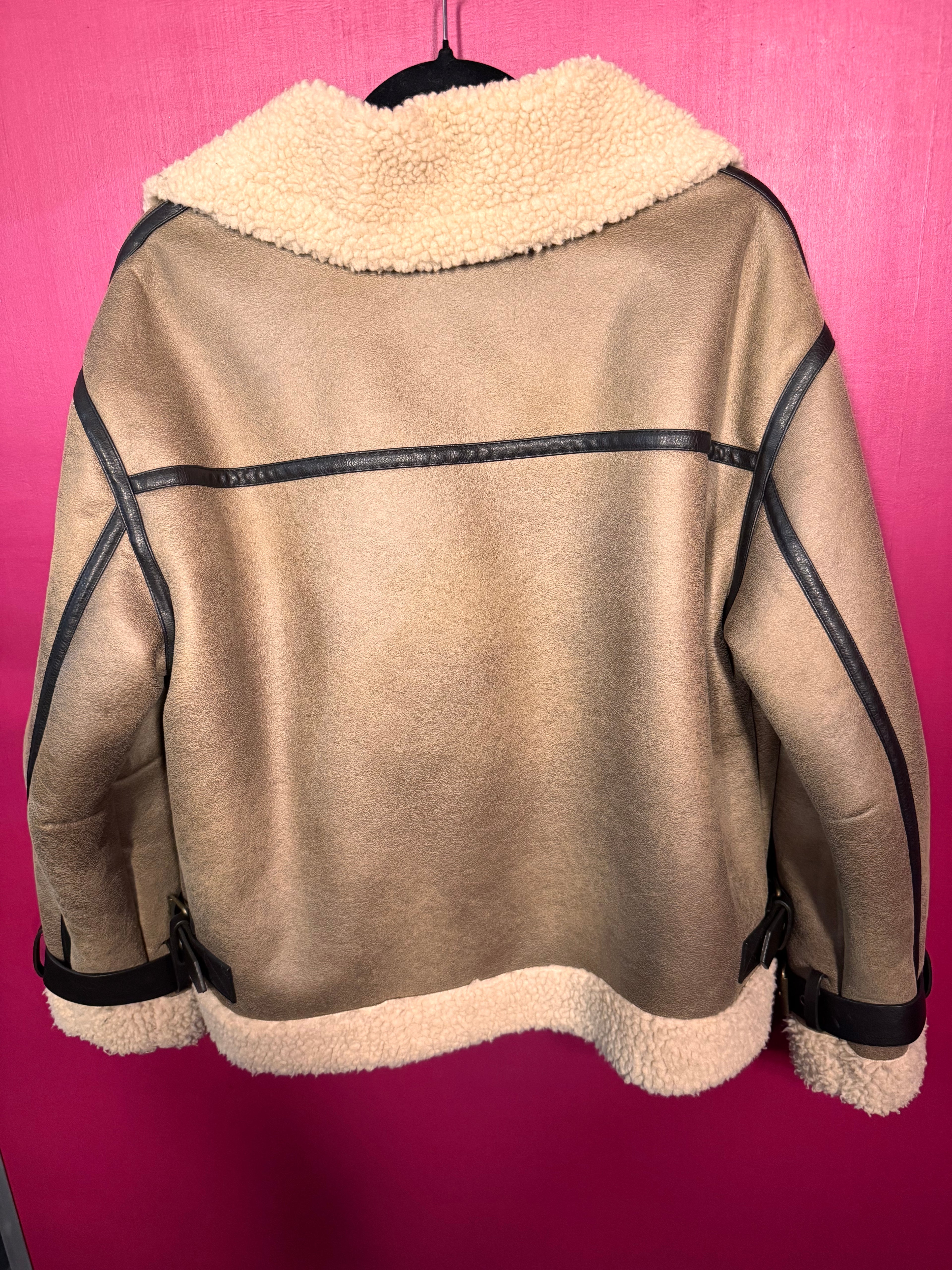 Manteau beige/marron