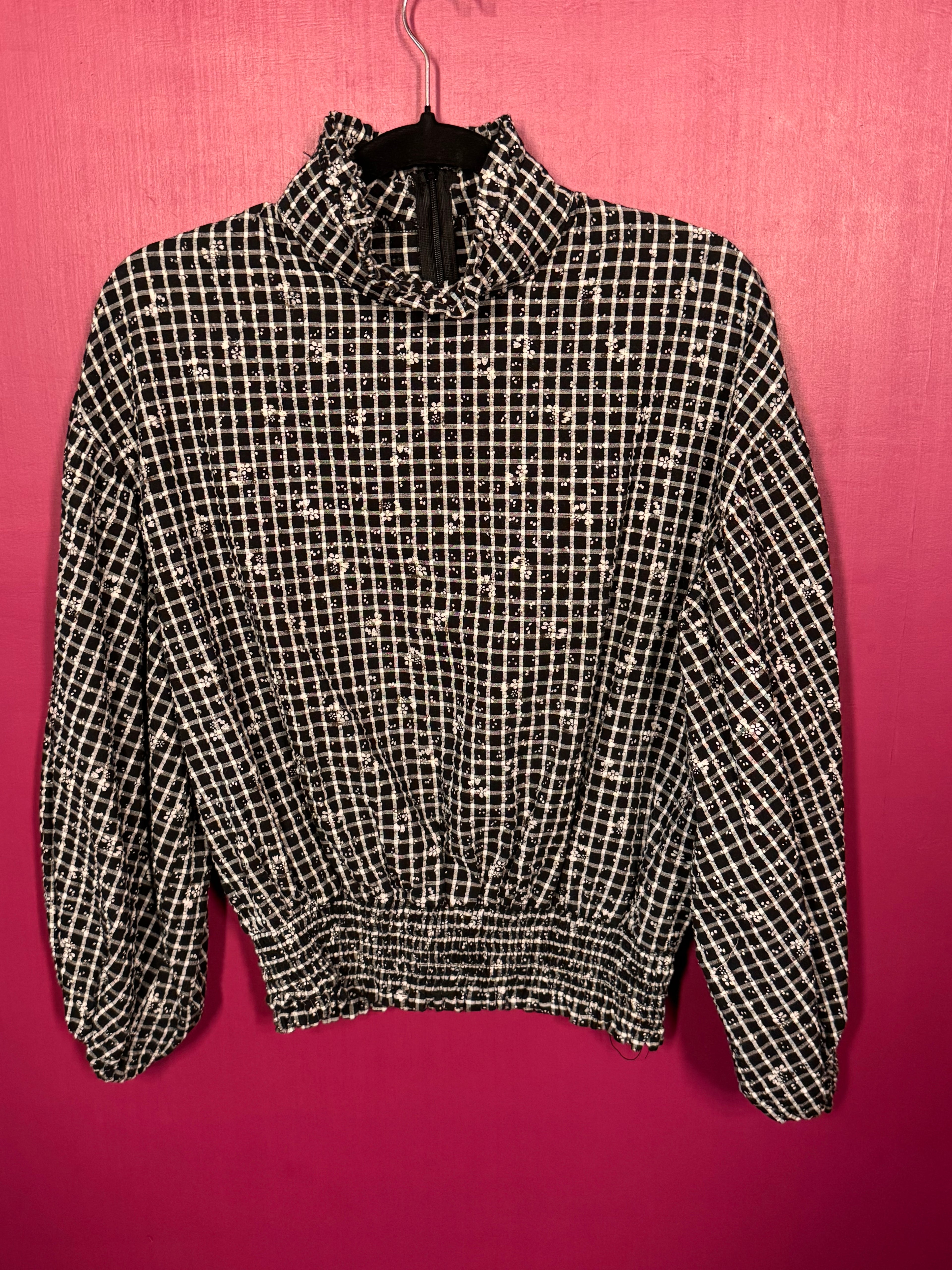 Blouse à carreaux