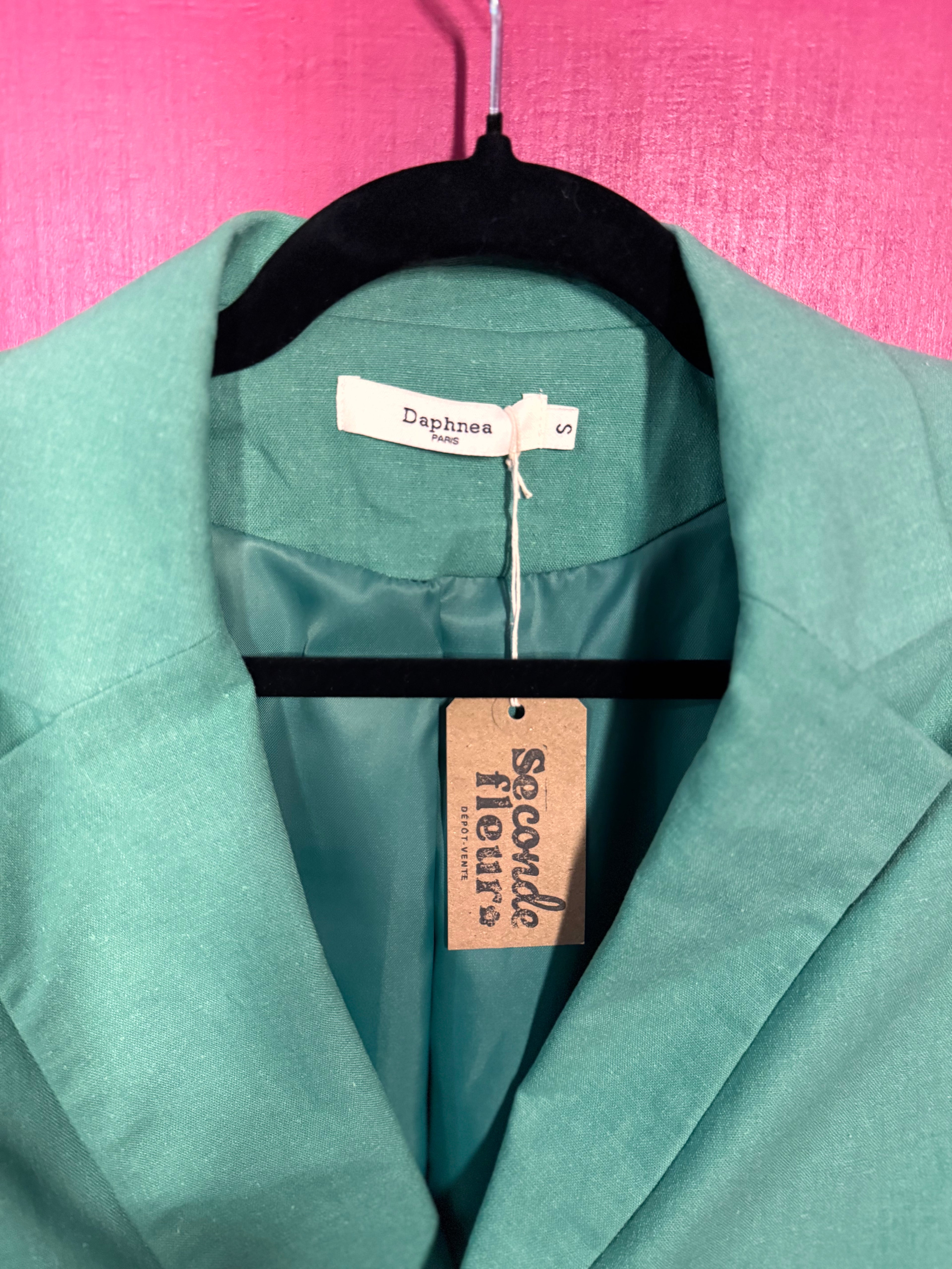 Veste tailleur verte