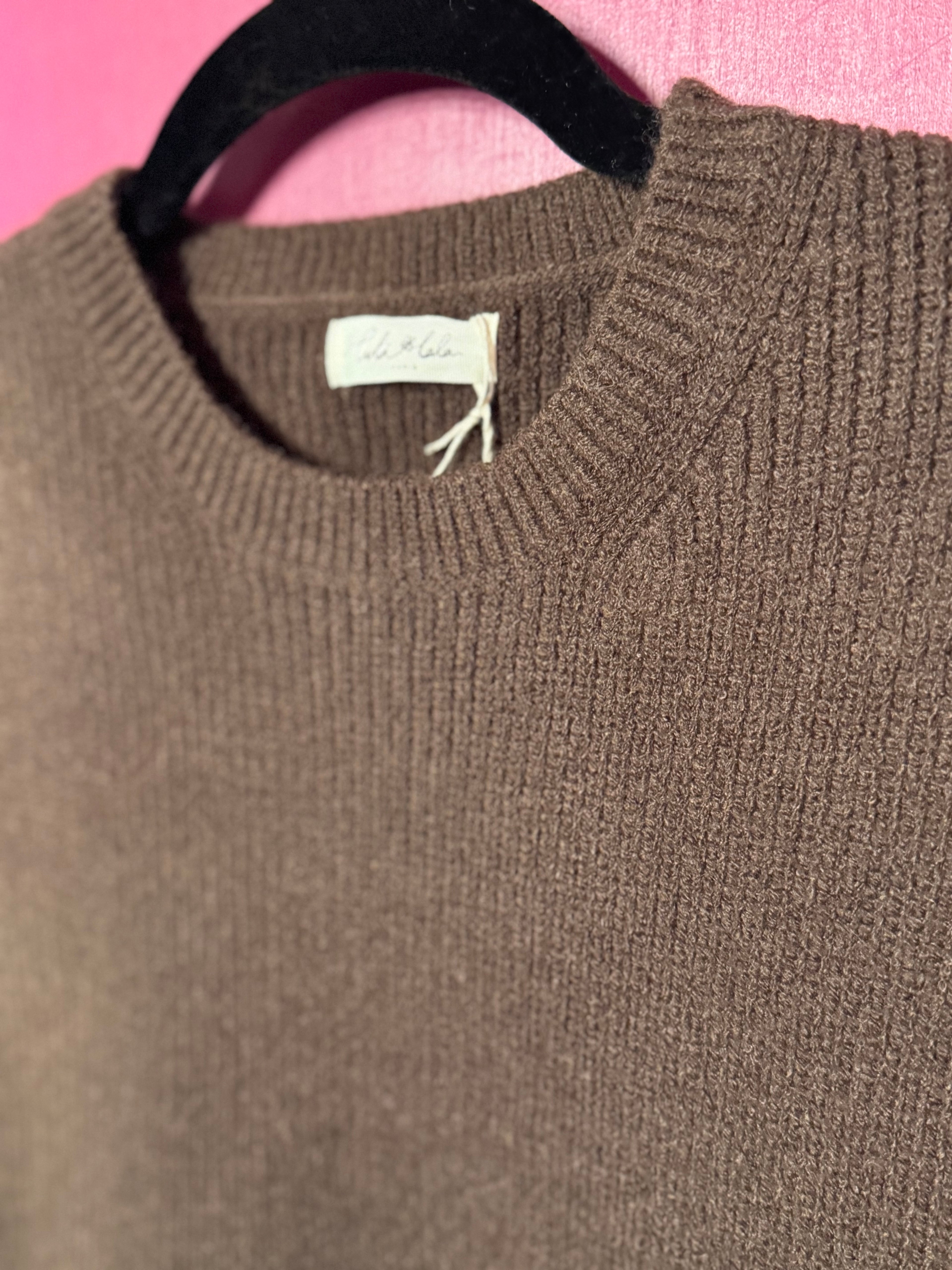 Plastron marron à nouer