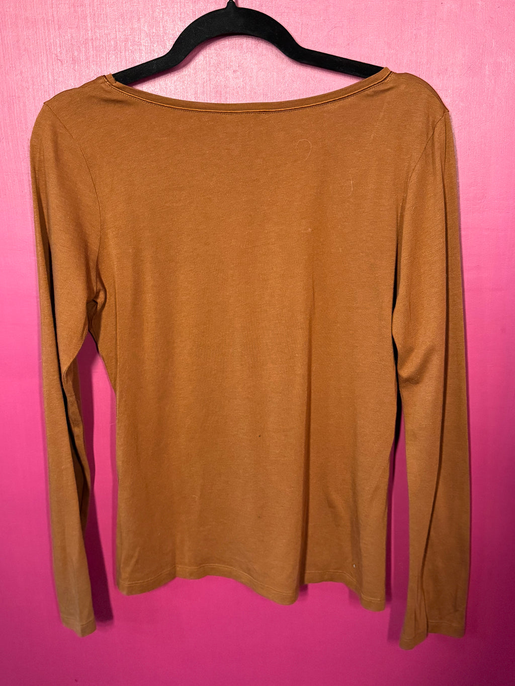 T-shirt manches longues marron