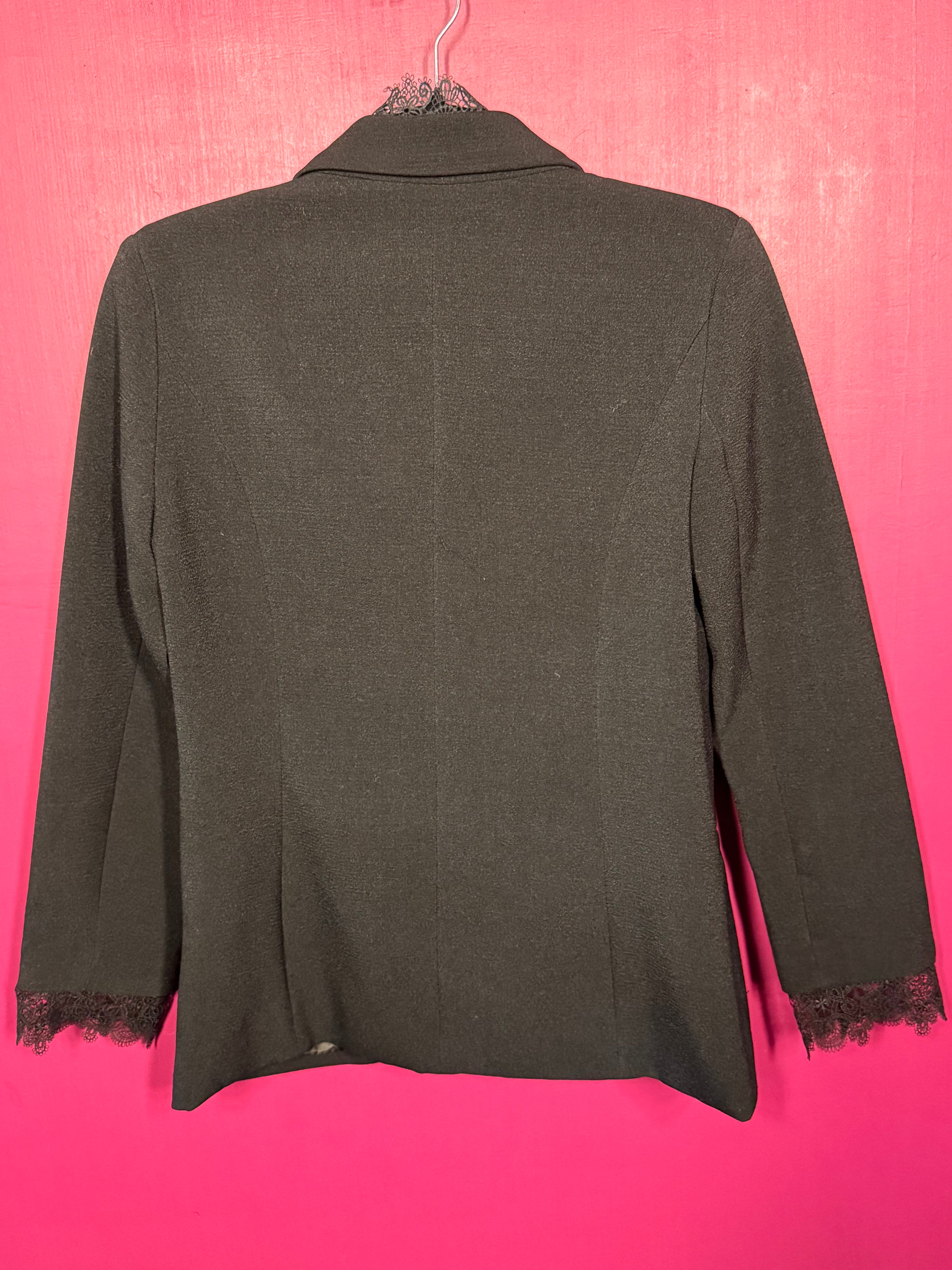 Blazer avec dentelle noir