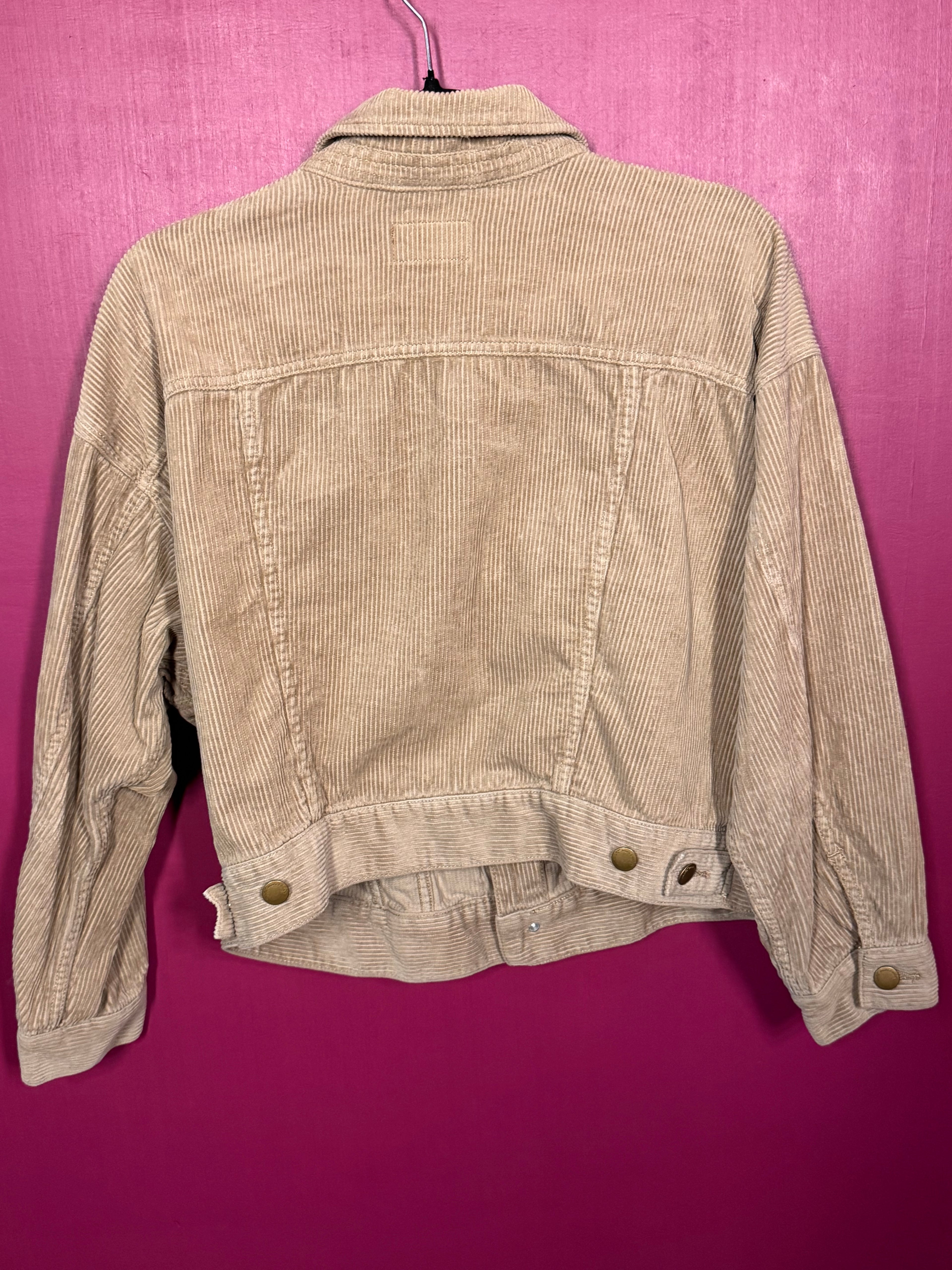 Veste beige en suedine