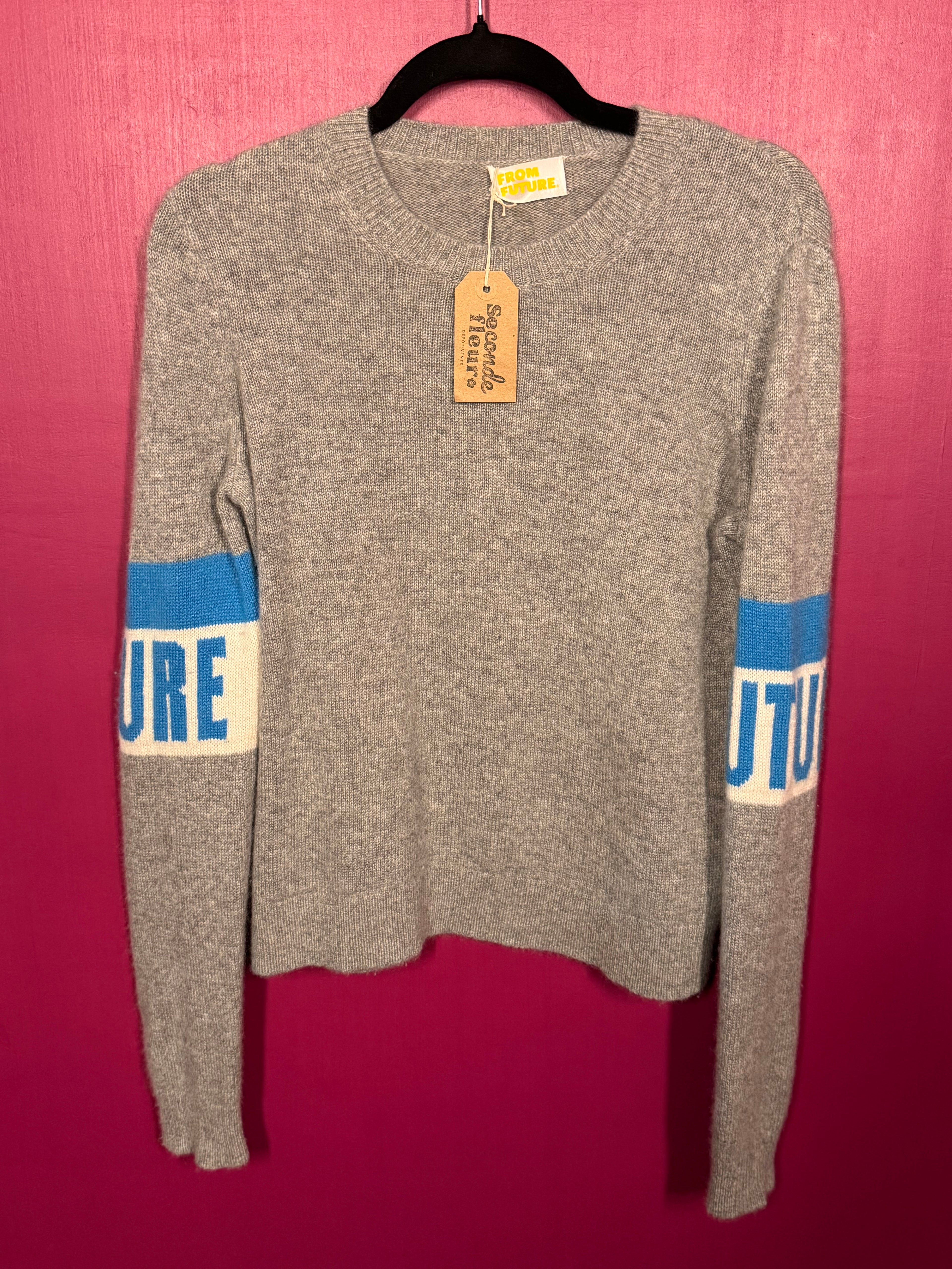Pull en cachemire gris