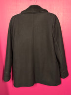 Manteau en laine noir