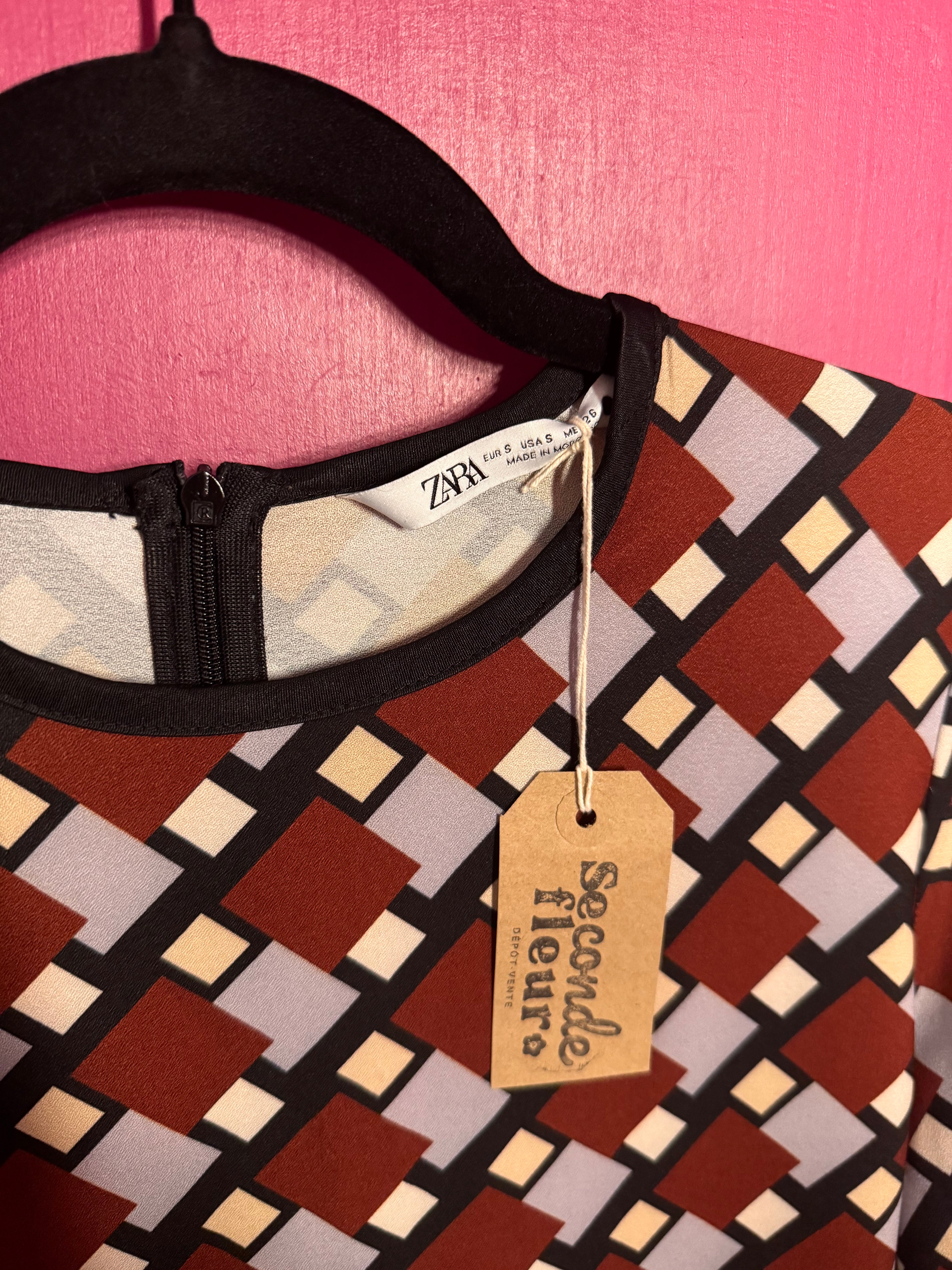 Robe longue multicolore