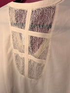 Blouse écru dos dentelle