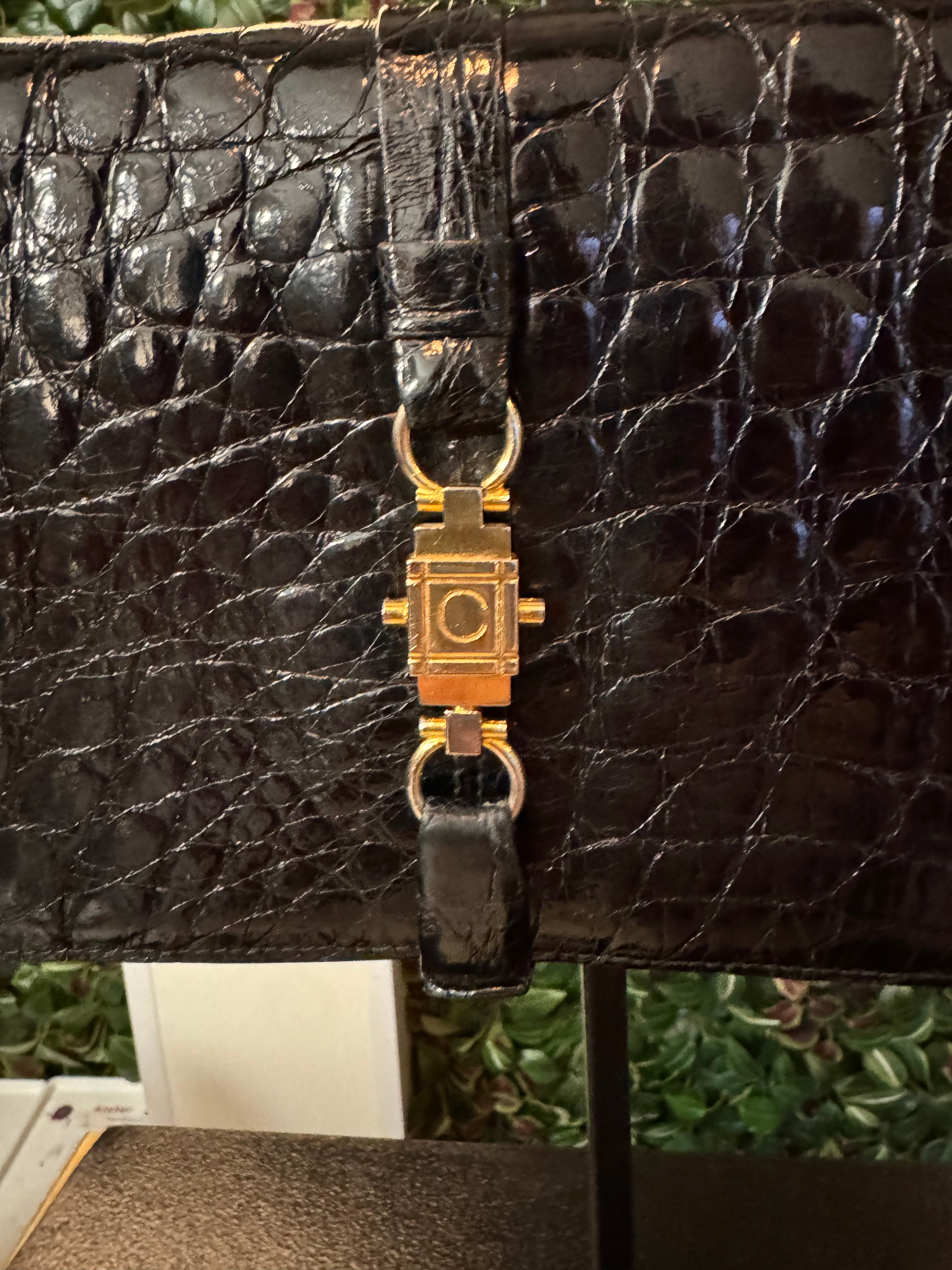 Sac à main vintage noir