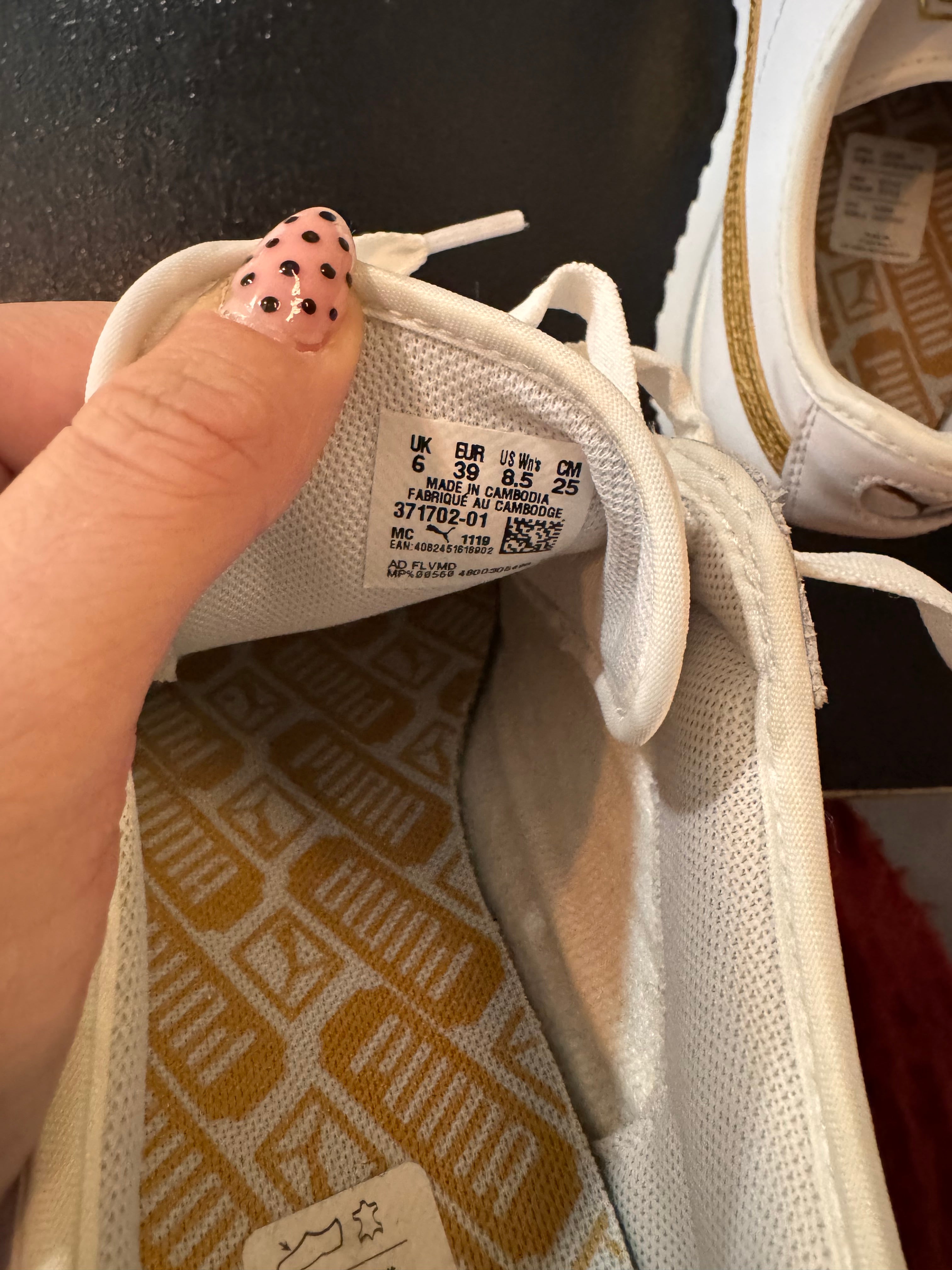 Baskets PUMA plateforme blanches