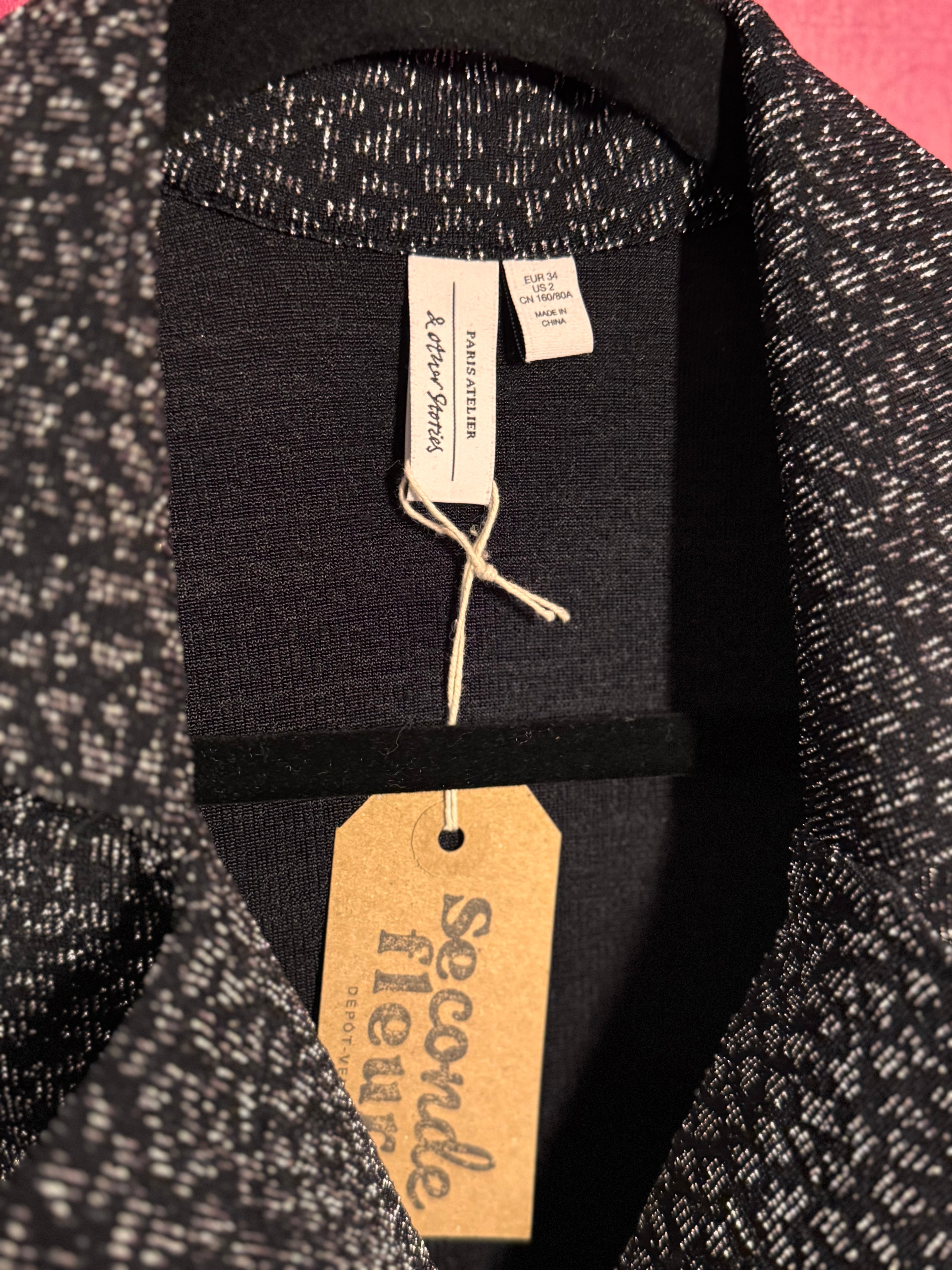 Combinaison pantalon noir / argenté