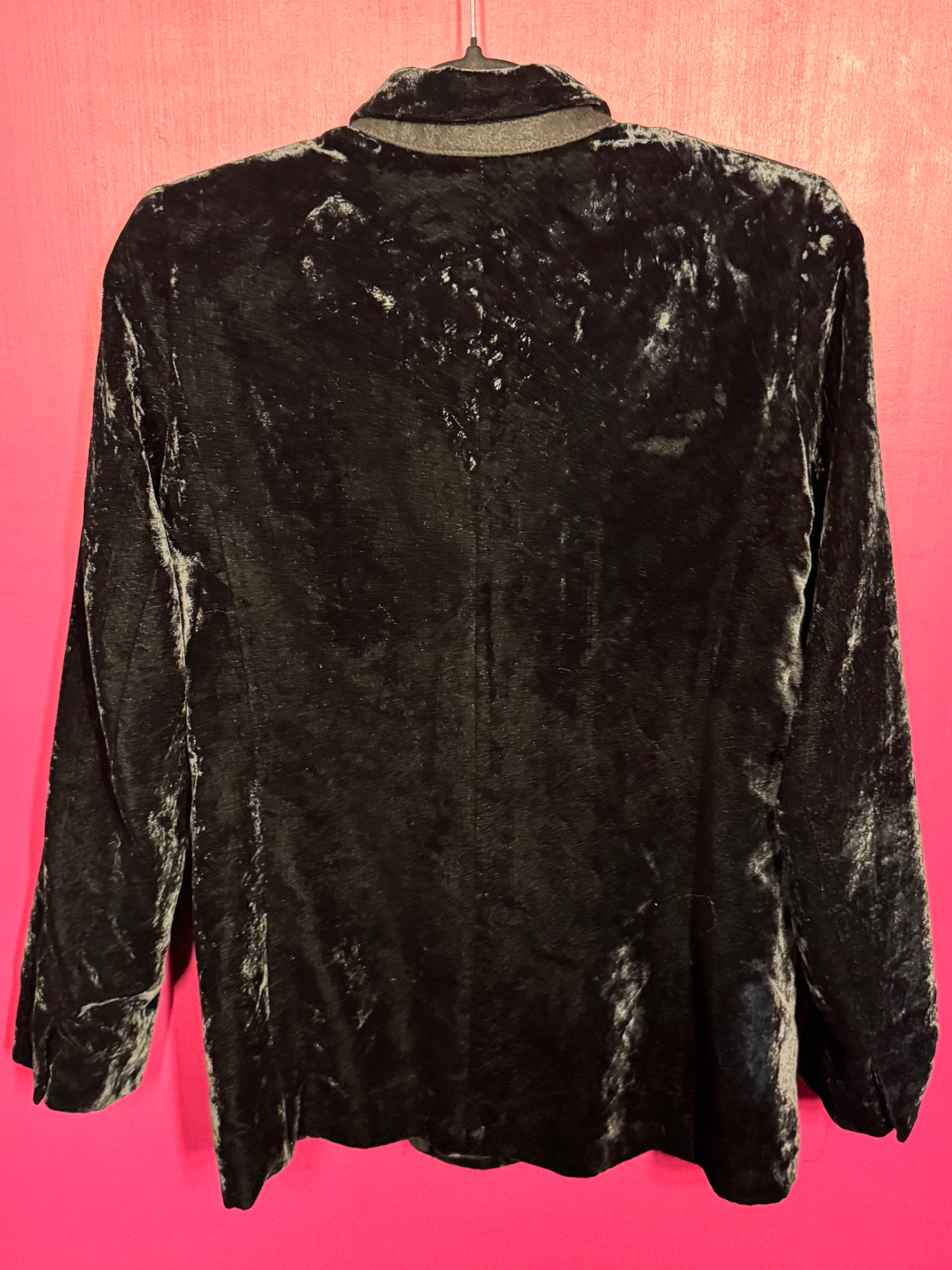 Blazer en velours noir