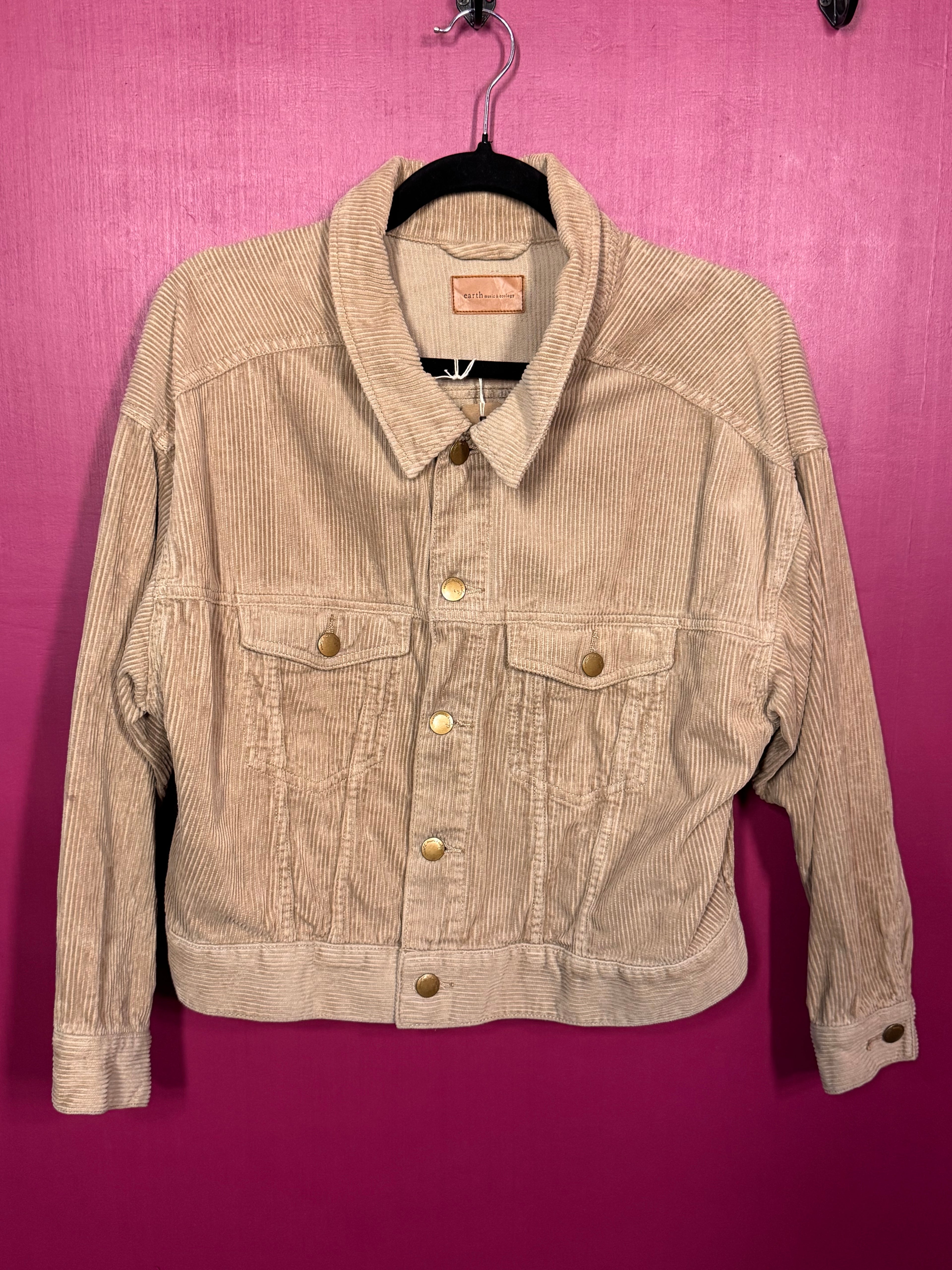 Veste beige en suedine